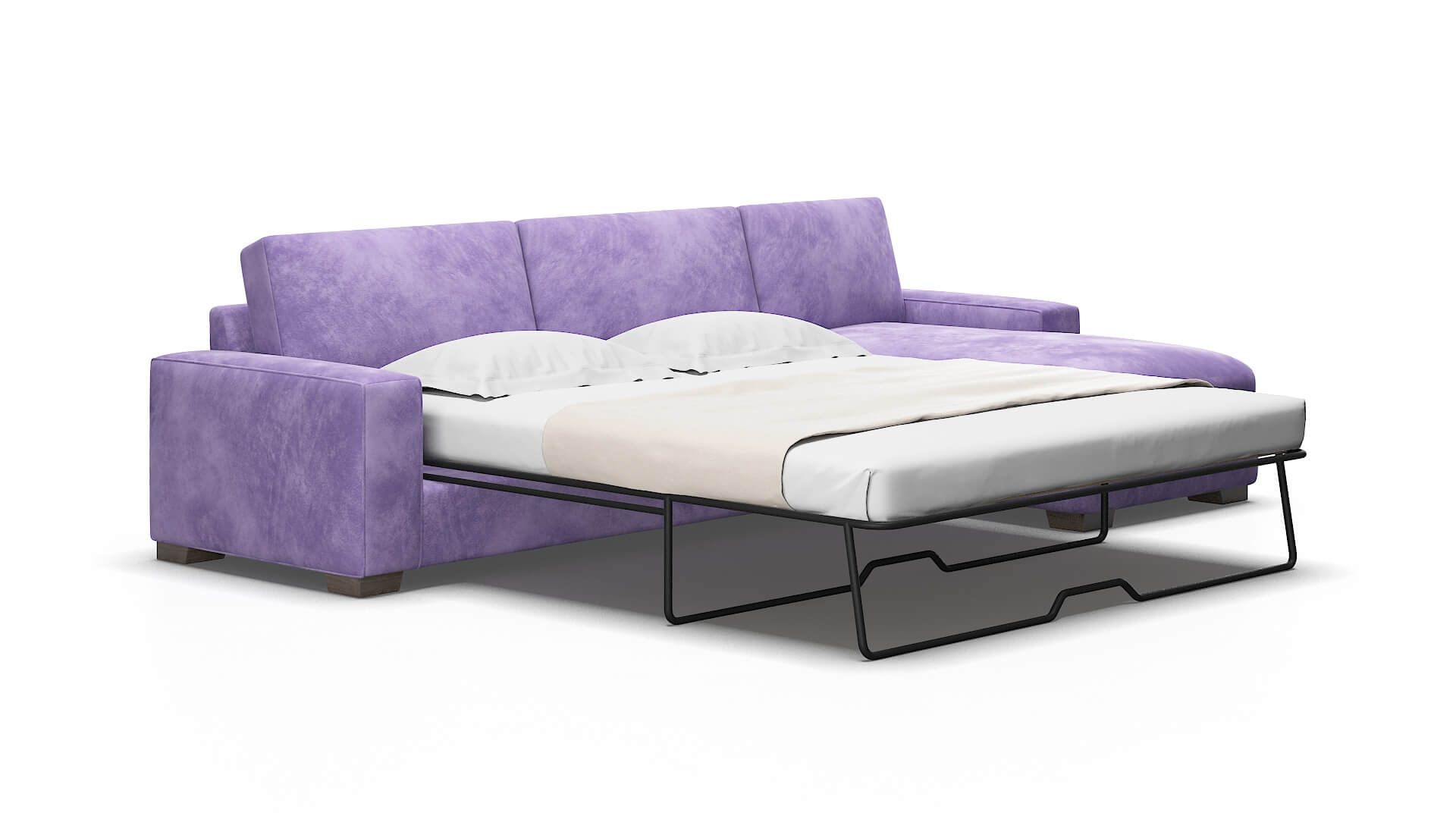 Monaco Royale lavender Panel sleeper Espresso Legs  2