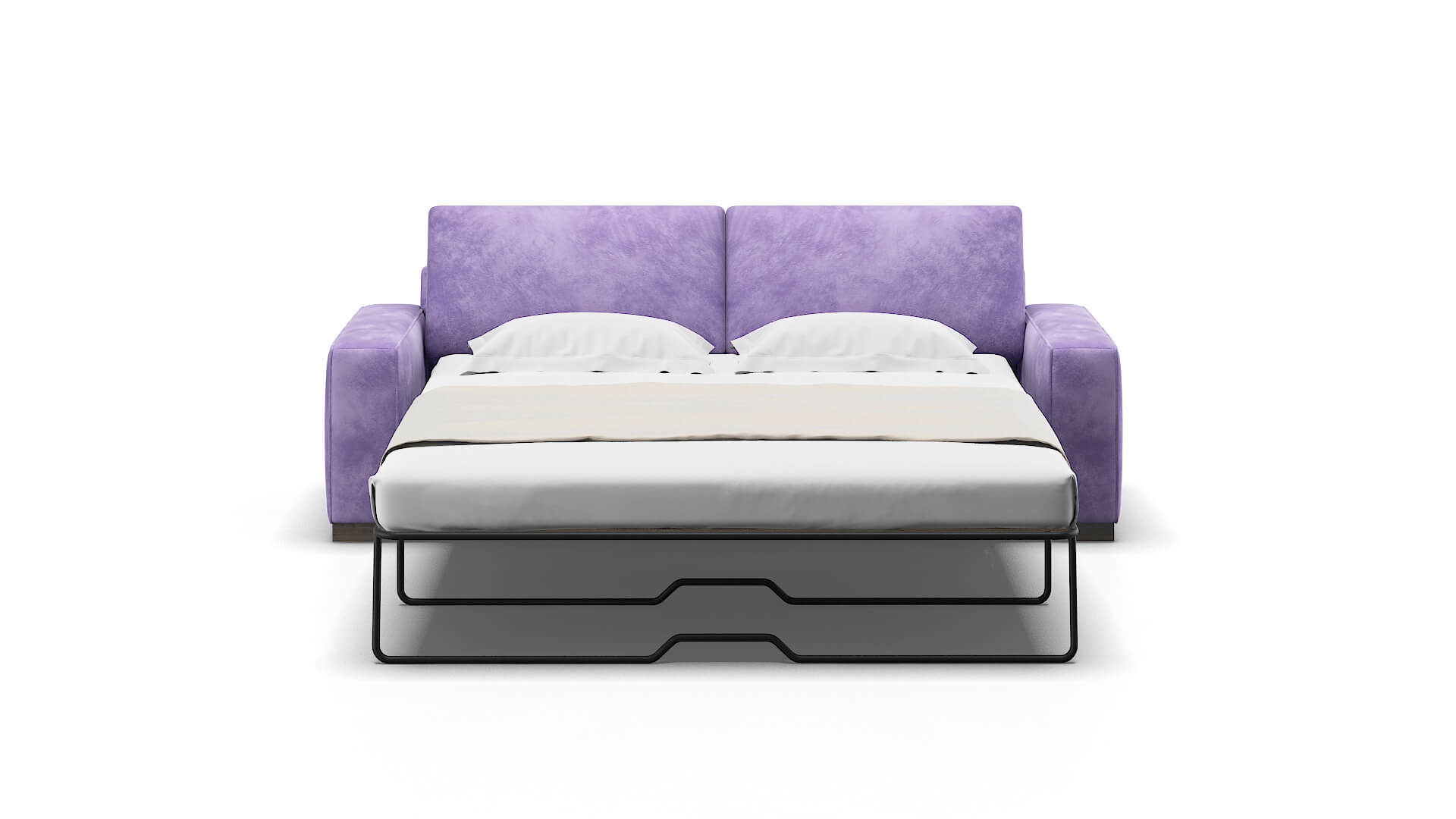 Monaco Royale Lavender Sofa Sleeper Espresso legs 1