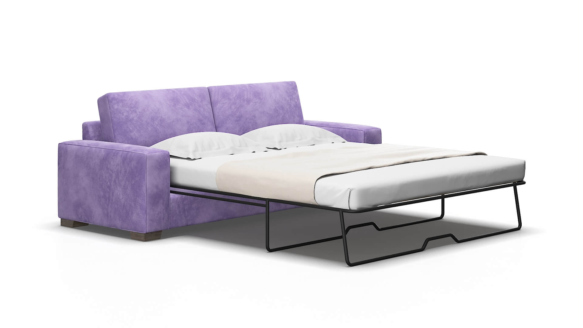 Monaco Royale lavender Sofa sleeper Espresso Legs  2