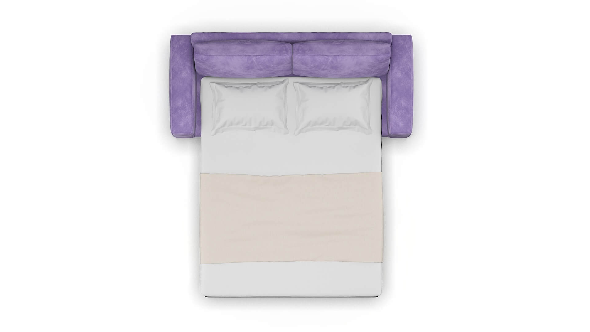 Monaco Royale Lavender Sofa Sleeper Espresso legs 3