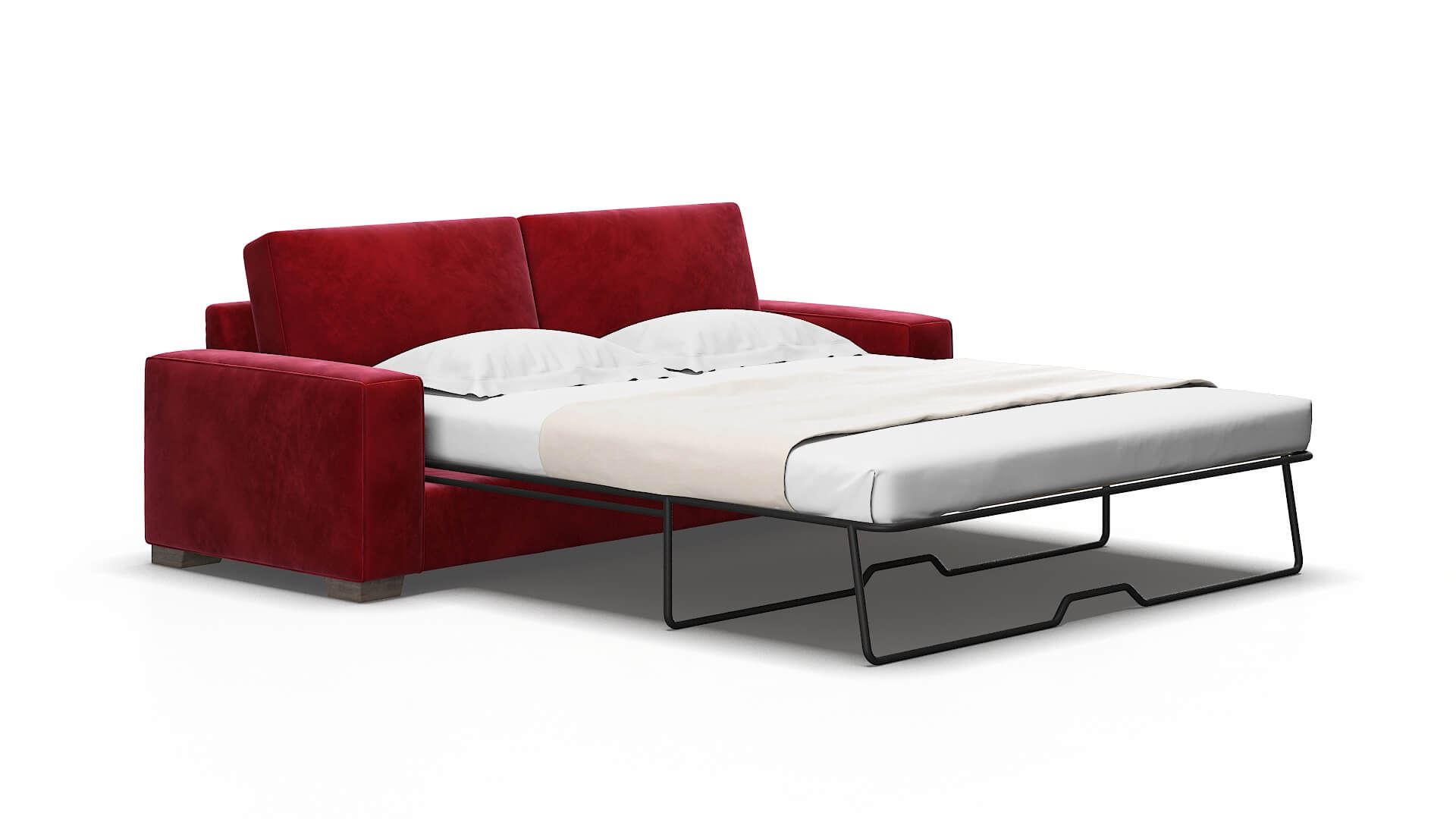 Monaco Royale ruby Sofa sleeper Espresso Legs  2