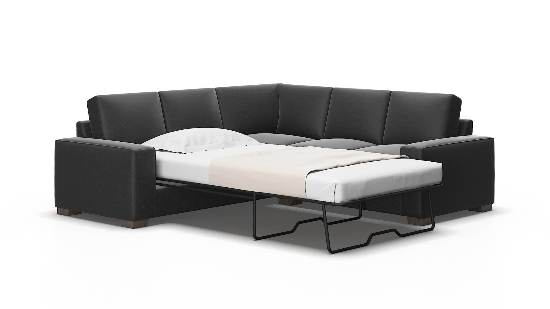 Monaco Sosoftness 54 Sectional Sleeper Espresso legs 2