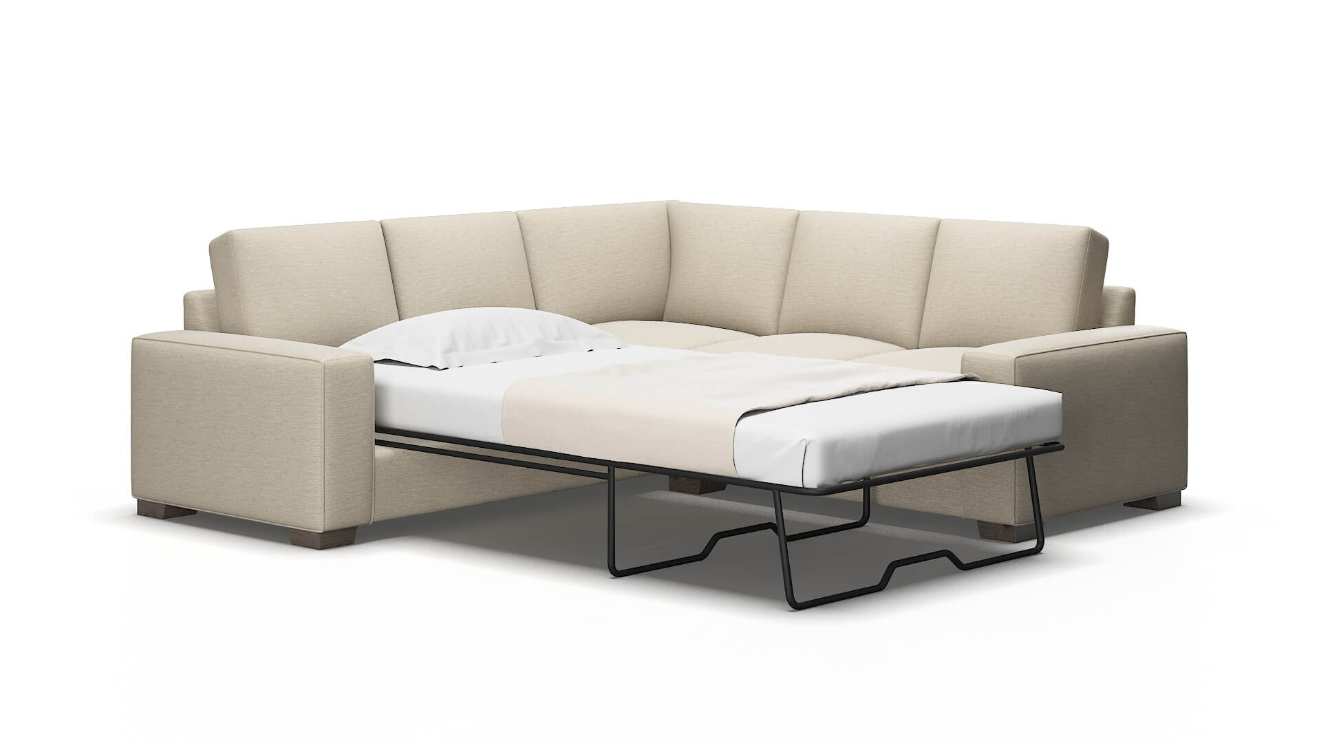 Monaco Sosoftness 72 Sectional sleeper Espresso Legs  2