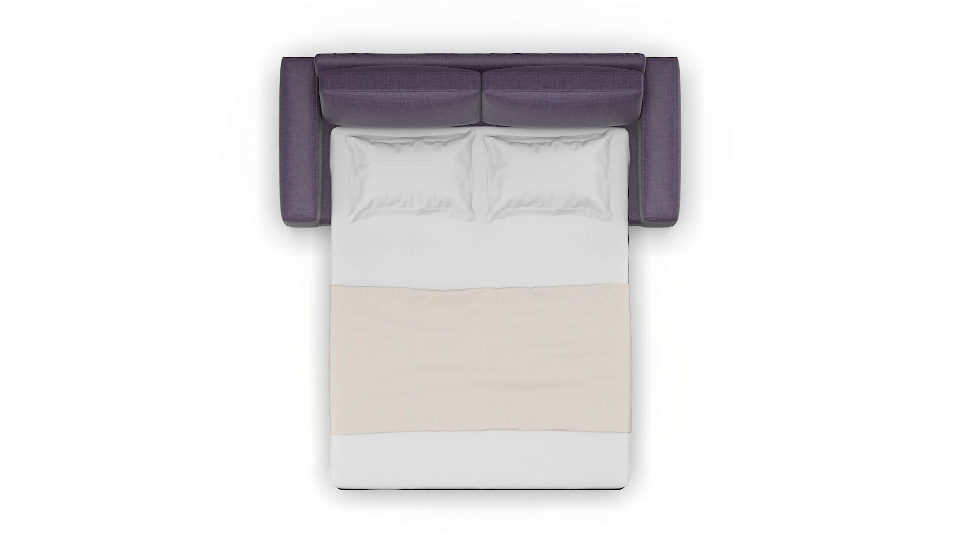 Monaco Tess Blackberry Sofa Sleeper Espresso legs 3