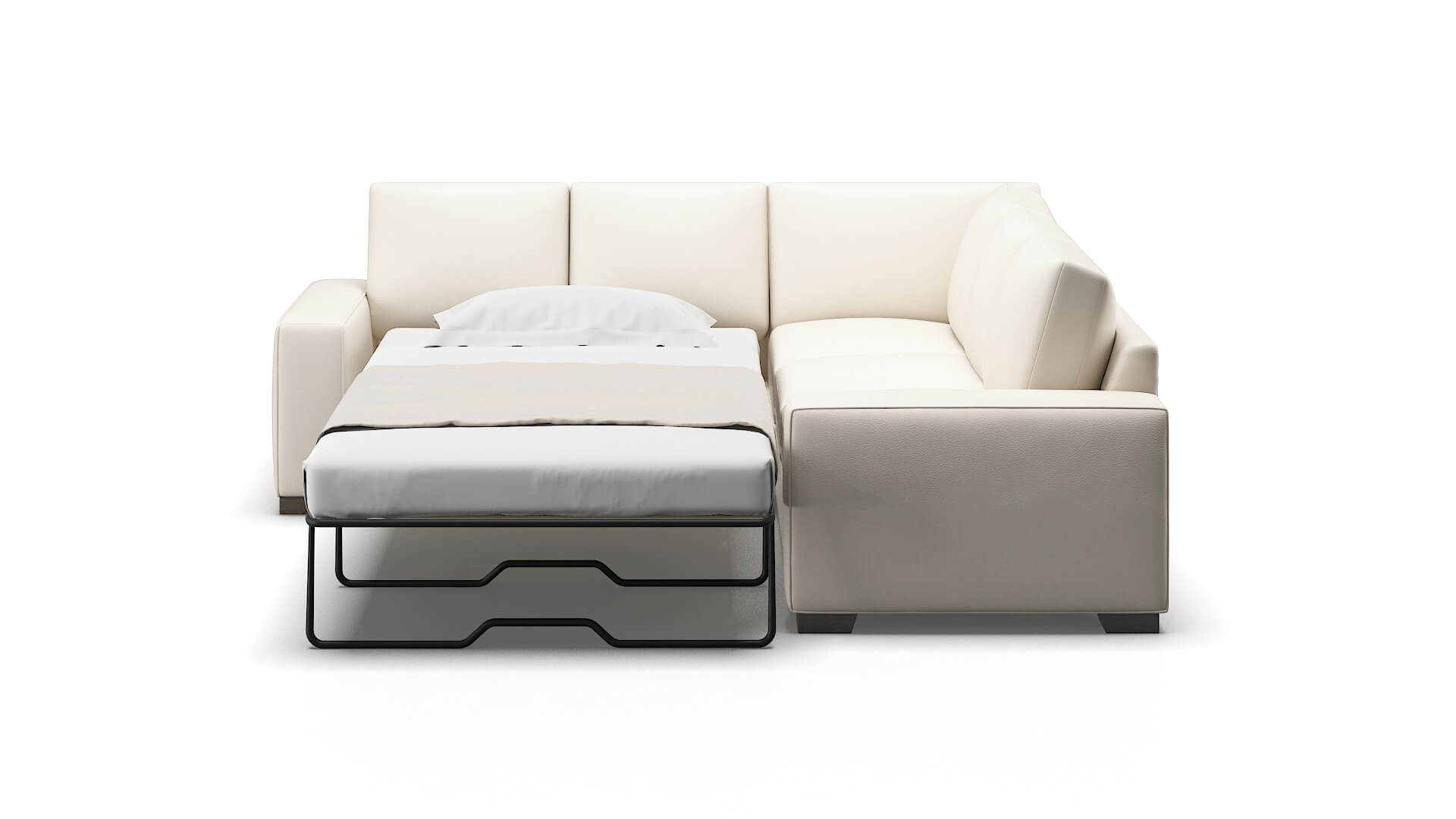Monaco Urban_d Snow Sectional Sleeper Espresso legs 1