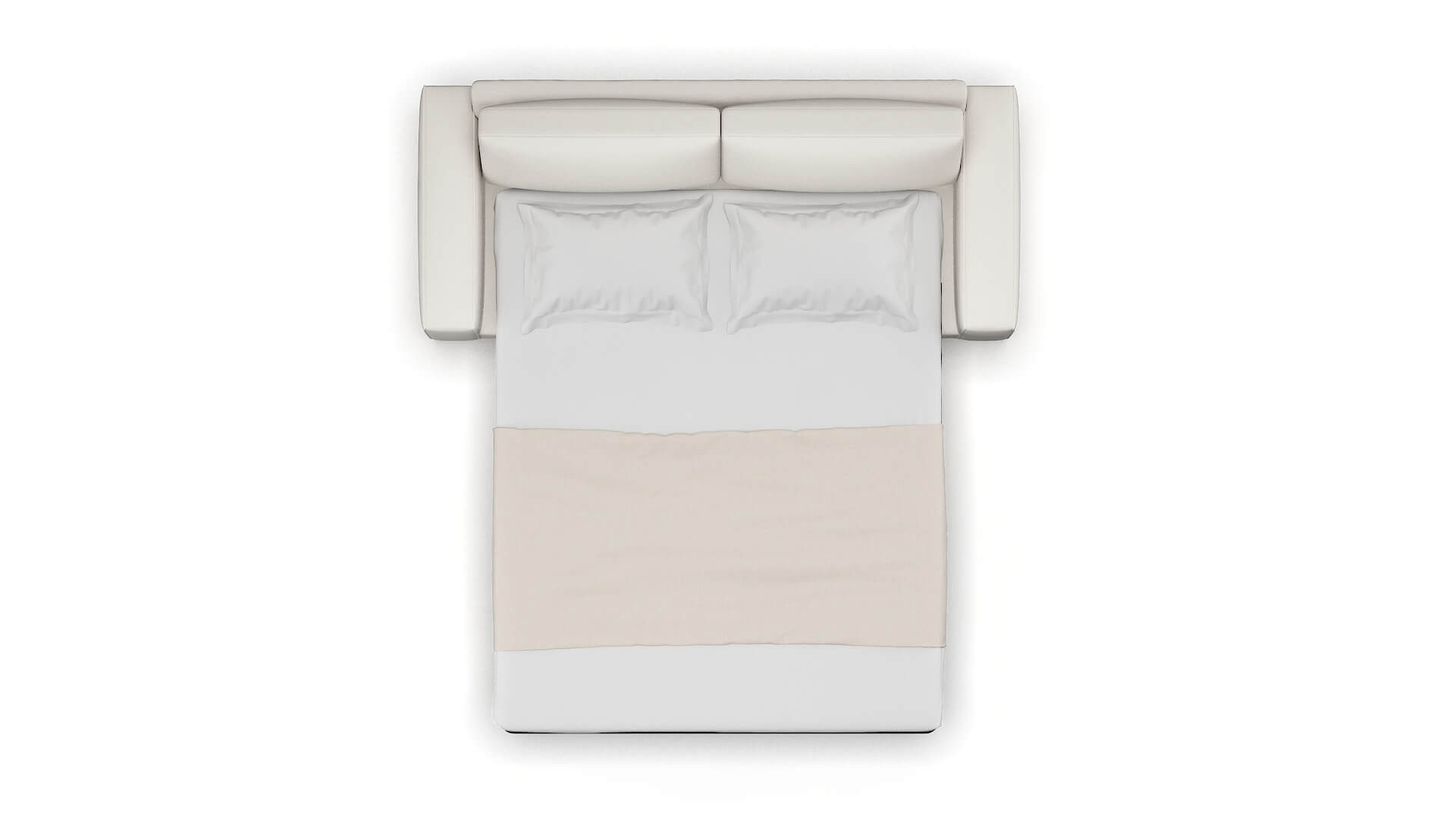 Monaco Venice Eggshell Sofa Sleeper Espresso legs 3