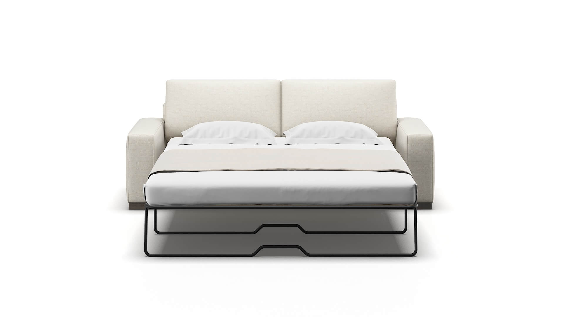 Monaco Venus Cream Sofa Sleeper Espresso legs 1