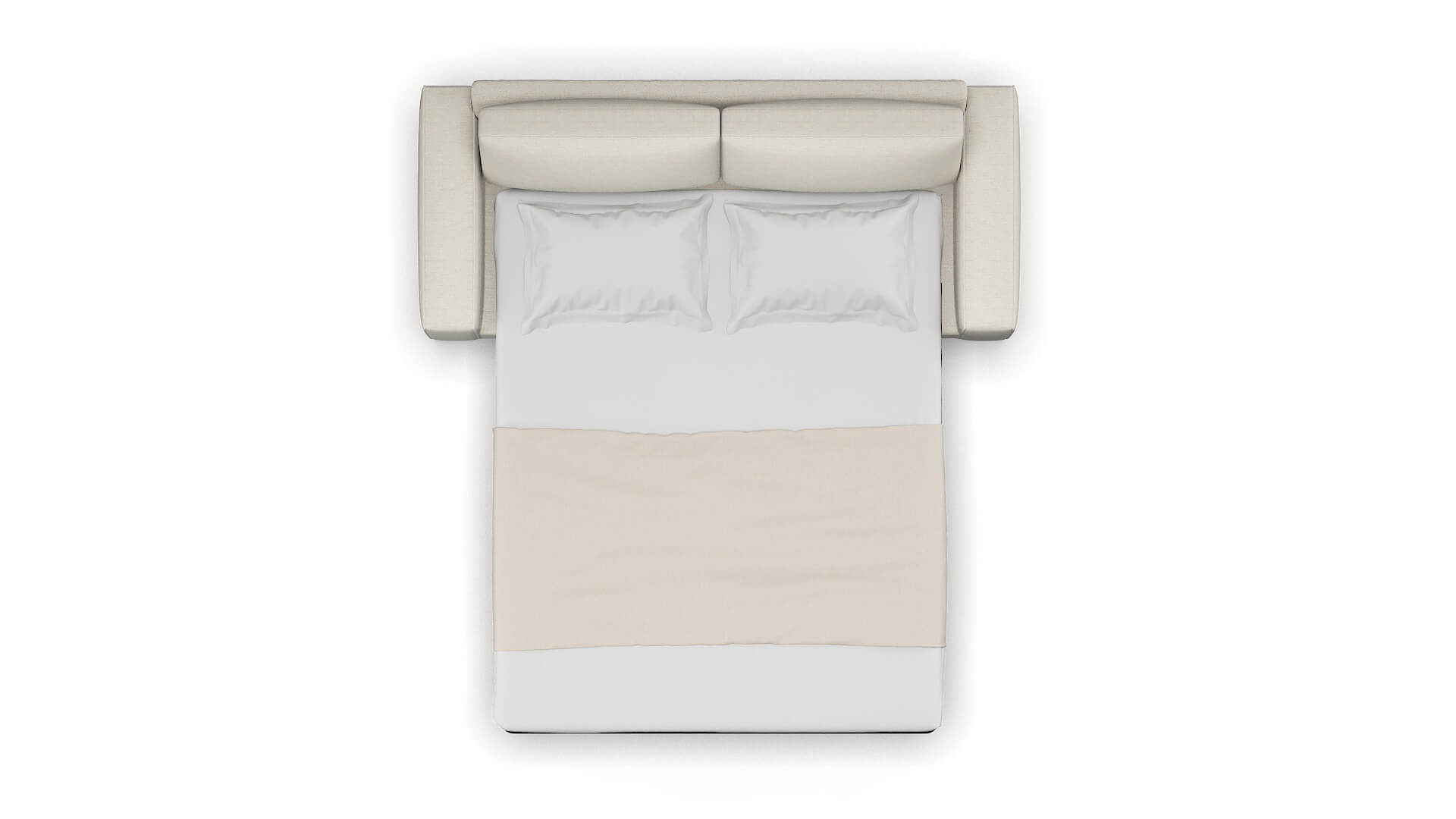 Monaco Venus Cream Sofa Sleeper Espresso legs 3