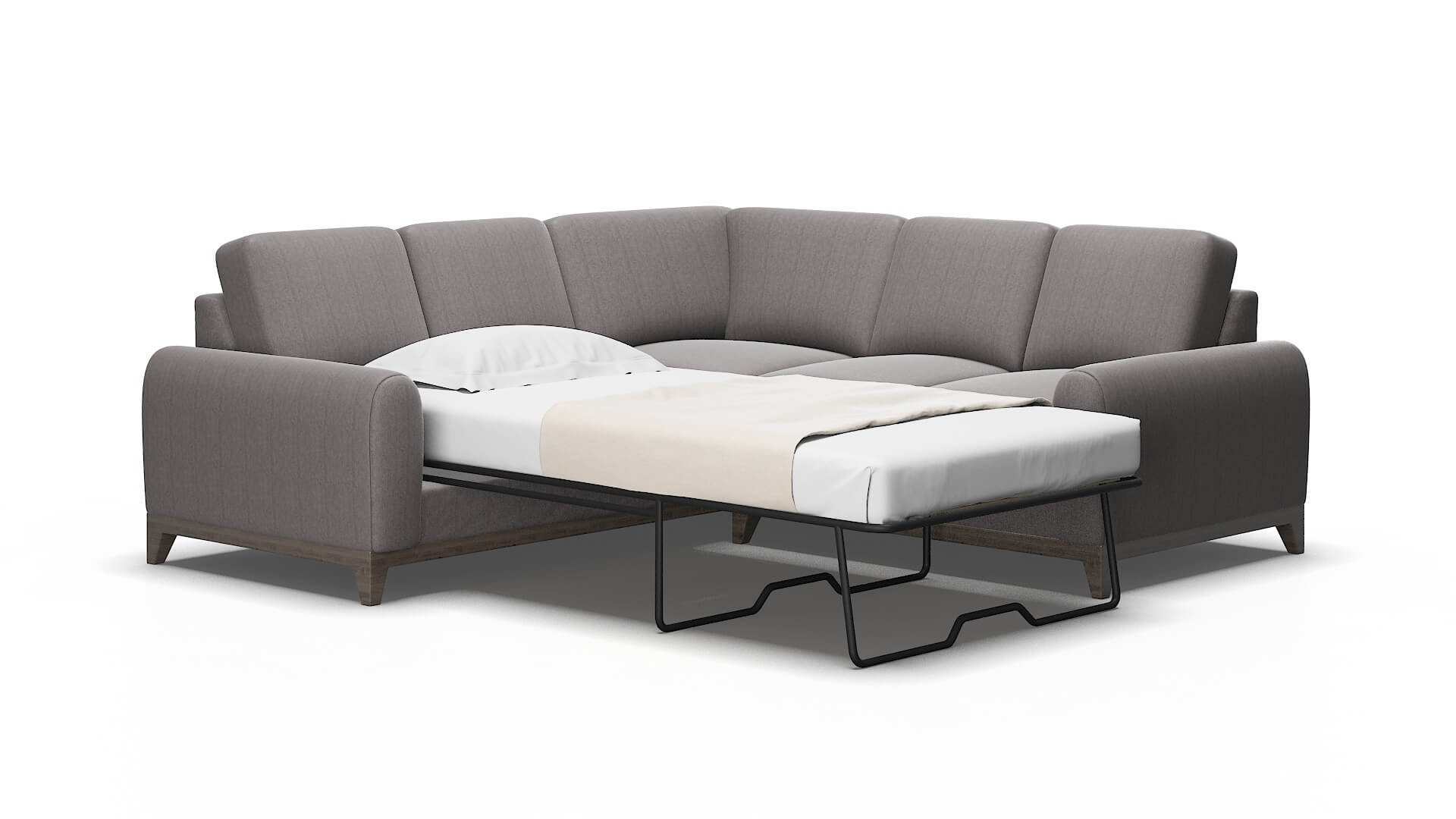 Mykonos Atlas_plz silver Sectional sleeper Espresso Legs  2