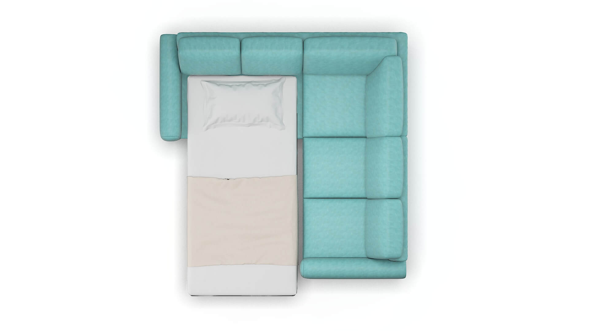 Mykonos Avalon_hp Aqua Sectional Sleeper Espresso legs 3