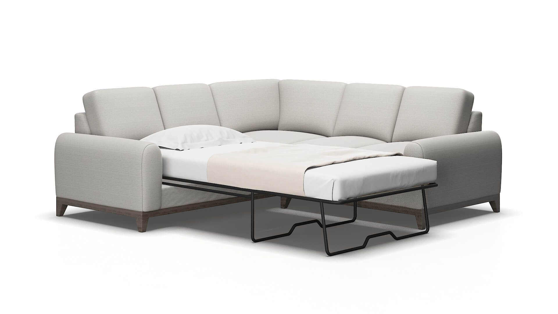 Mykonos Avenger Dolphin Sectional Sleeper Espresso legs 2