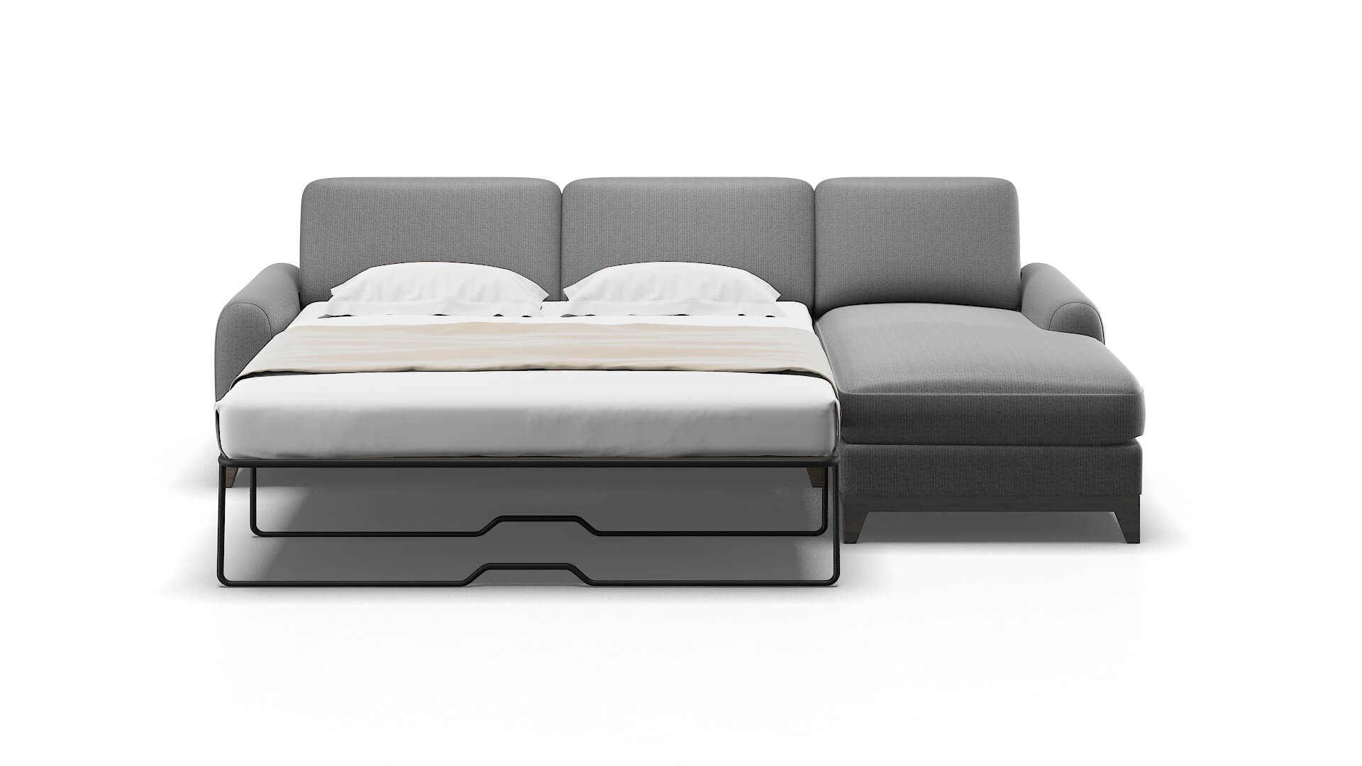 Mykonos Avenger Zinc Panel Sleeper Espresso legs 1