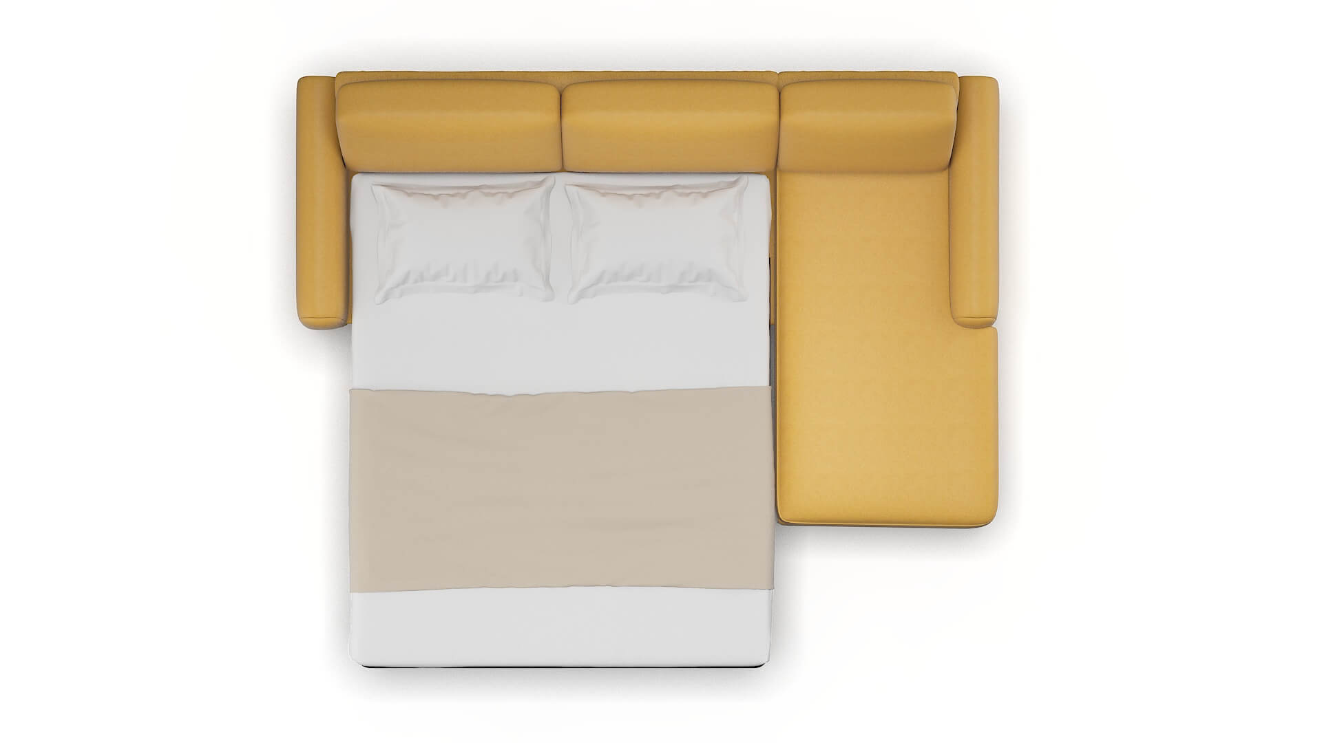 Mykonos Bella Amber Panel Sleeper Espresso legs 3