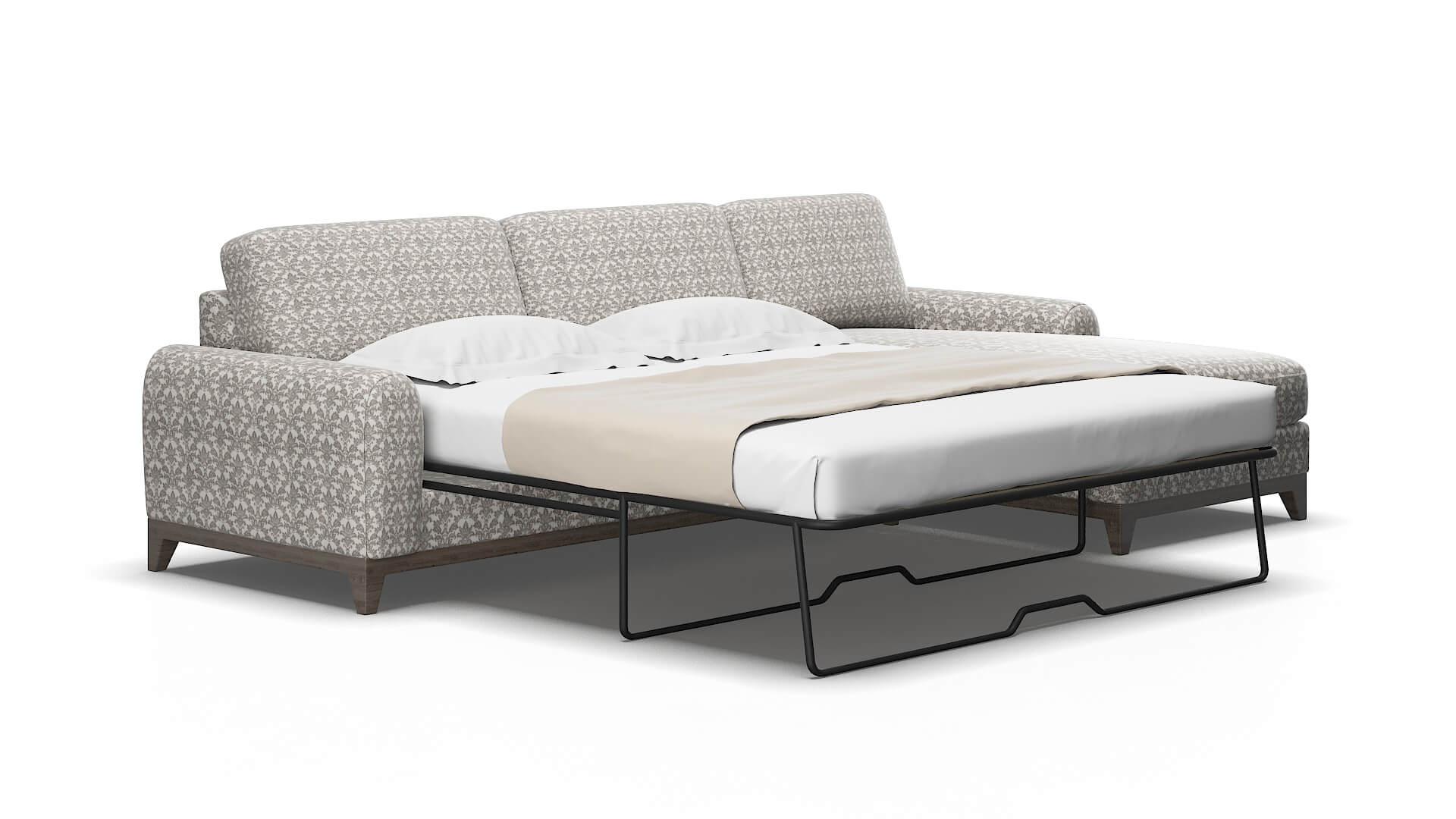 Mykonos Bergamo dove Panel sleeper Espresso Legs  2