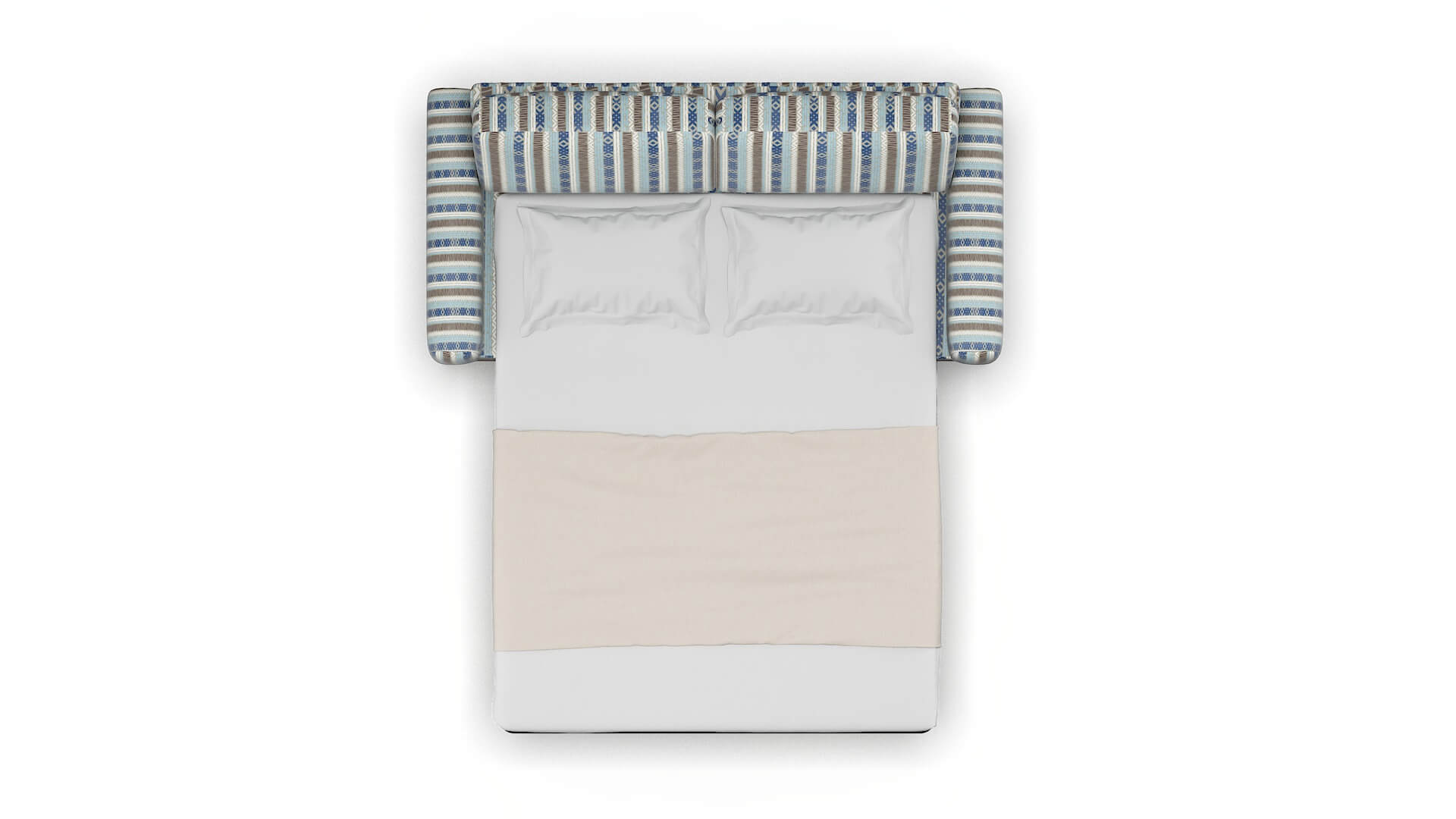 Mykonos Bodhi Indigo Sofa Sleeper Espresso legs 3