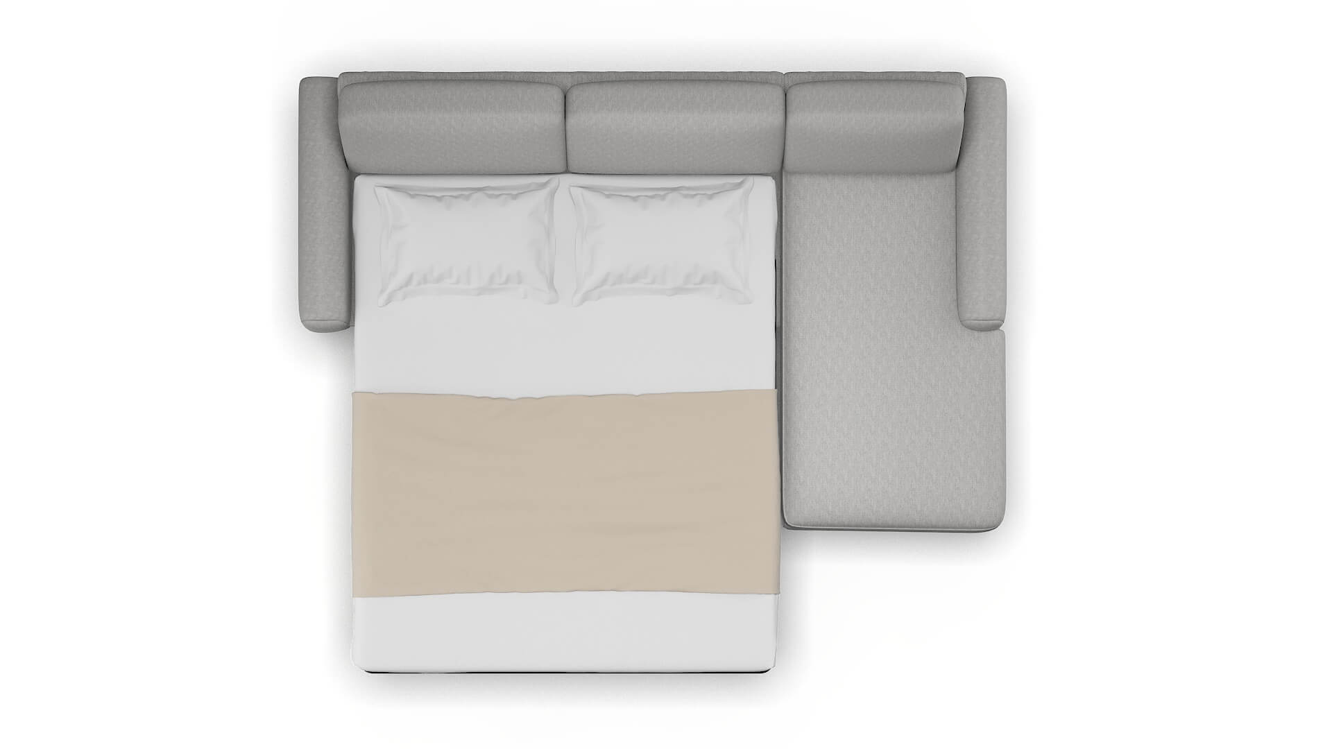 Mykonos Bungalow Graphite Panel Sleeper Espresso legs 3