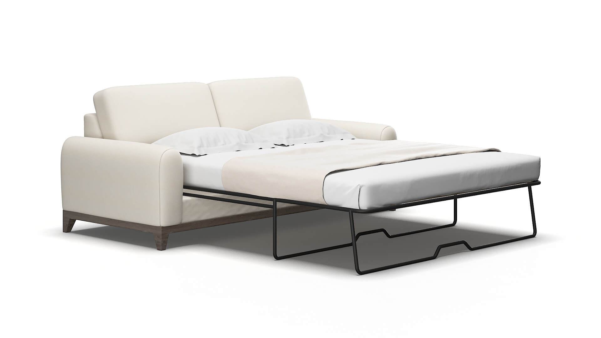 Mykonos Bungalow ivory Sofa sleeper Espresso Legs  2