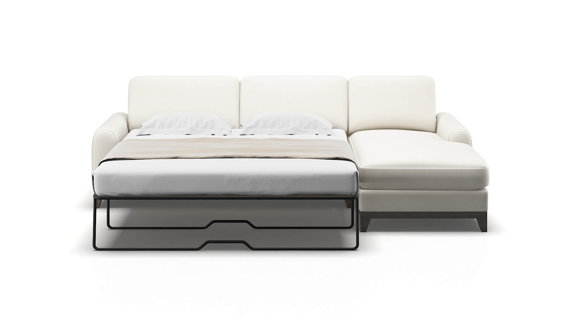 Mykonos Chance Bone Panel Sleeper Espresso legs 1