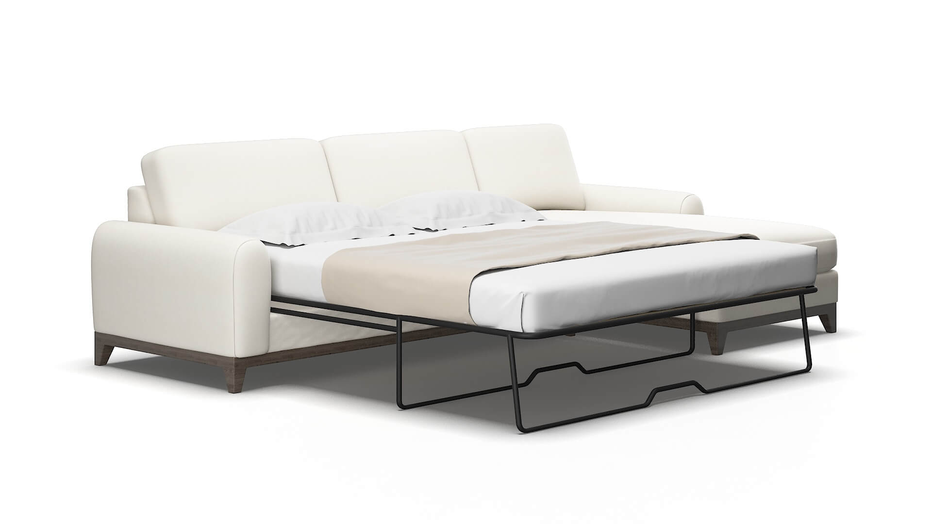 Mykonos Chance bone Panel sleeper Espresso Legs  2