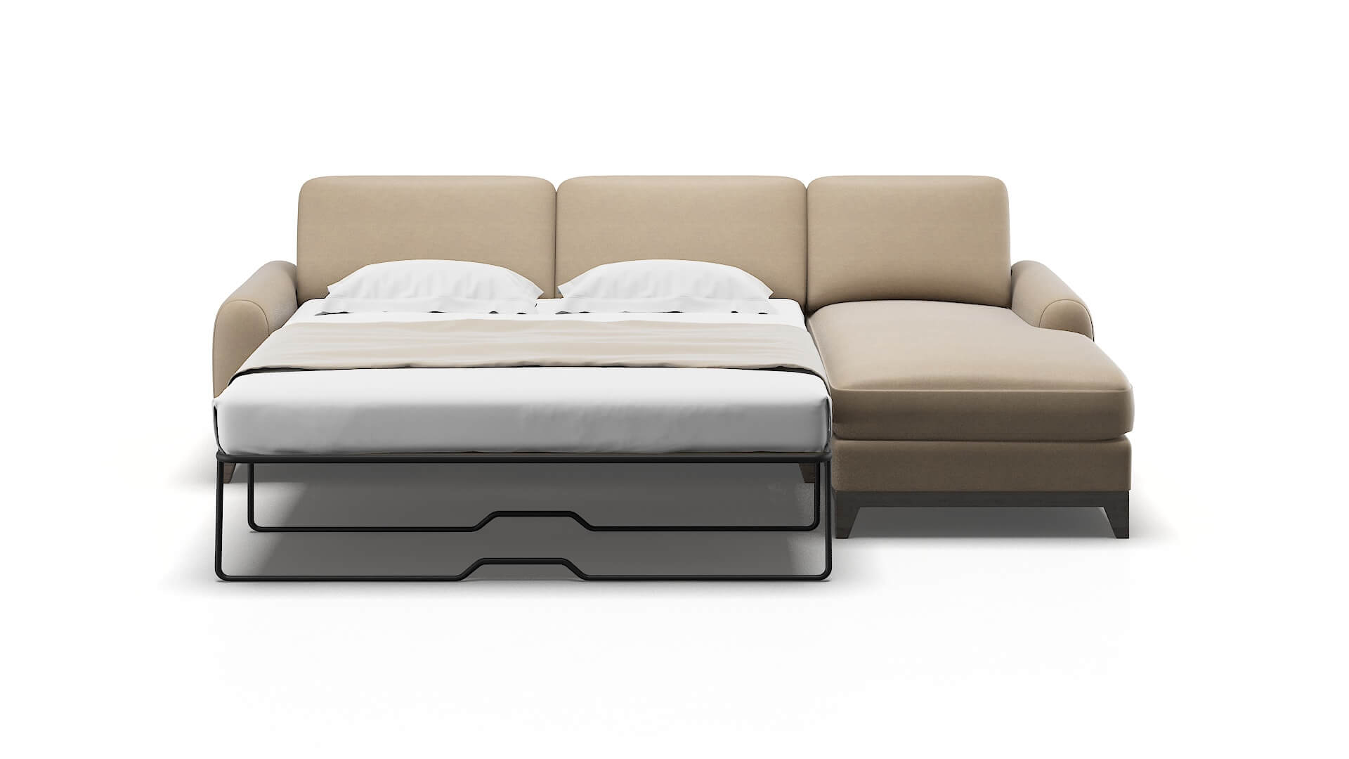 Mykonos Chance Platinum Panel Sleeper Espresso legs 1