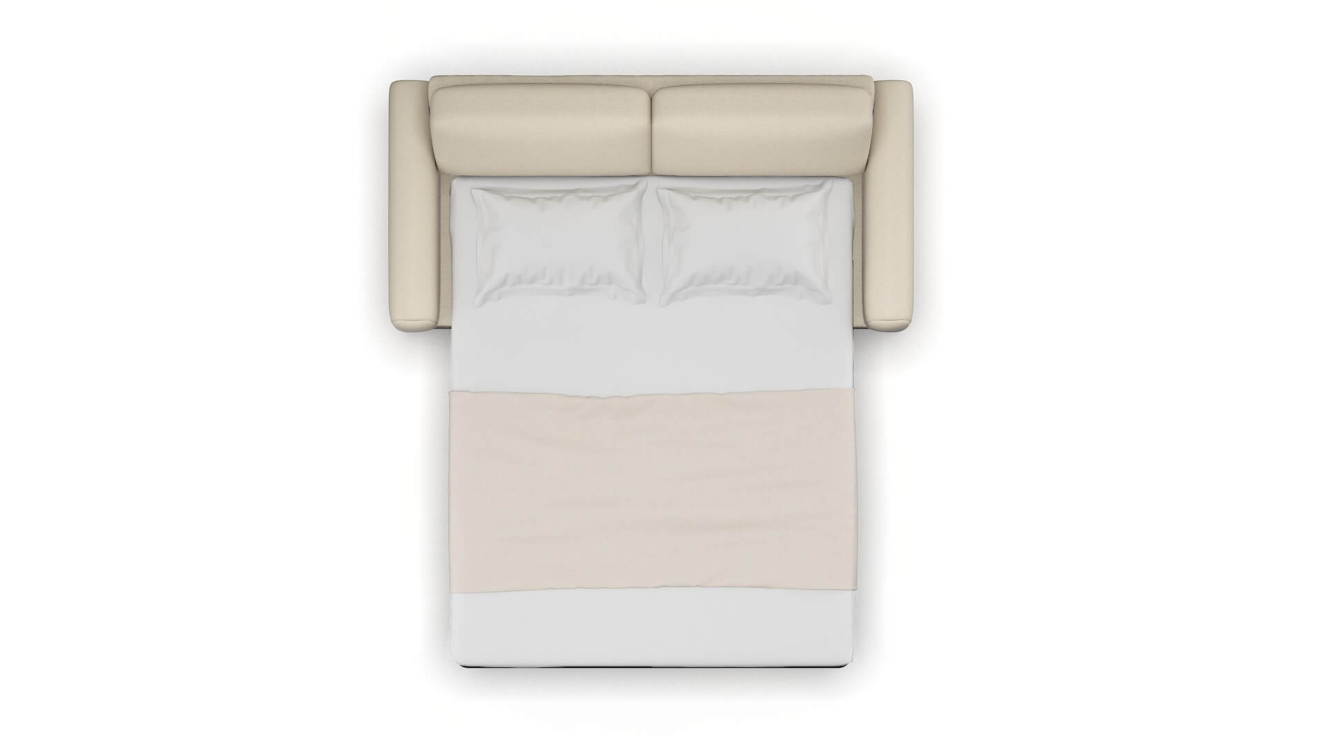 Mykonos Chance Sand Sofa Sleeper Espresso legs 3