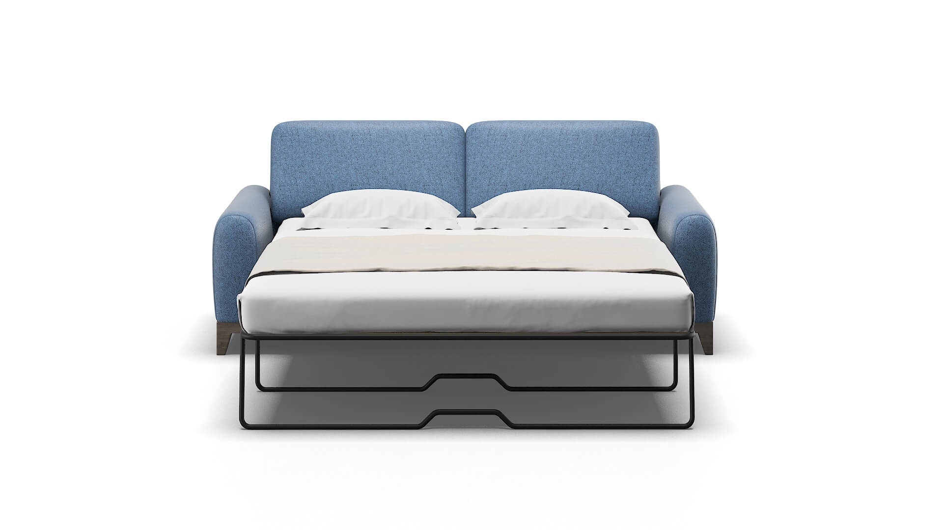 Mykonos Clyde Deep_ocean Sofa Sleeper Espresso legs 1