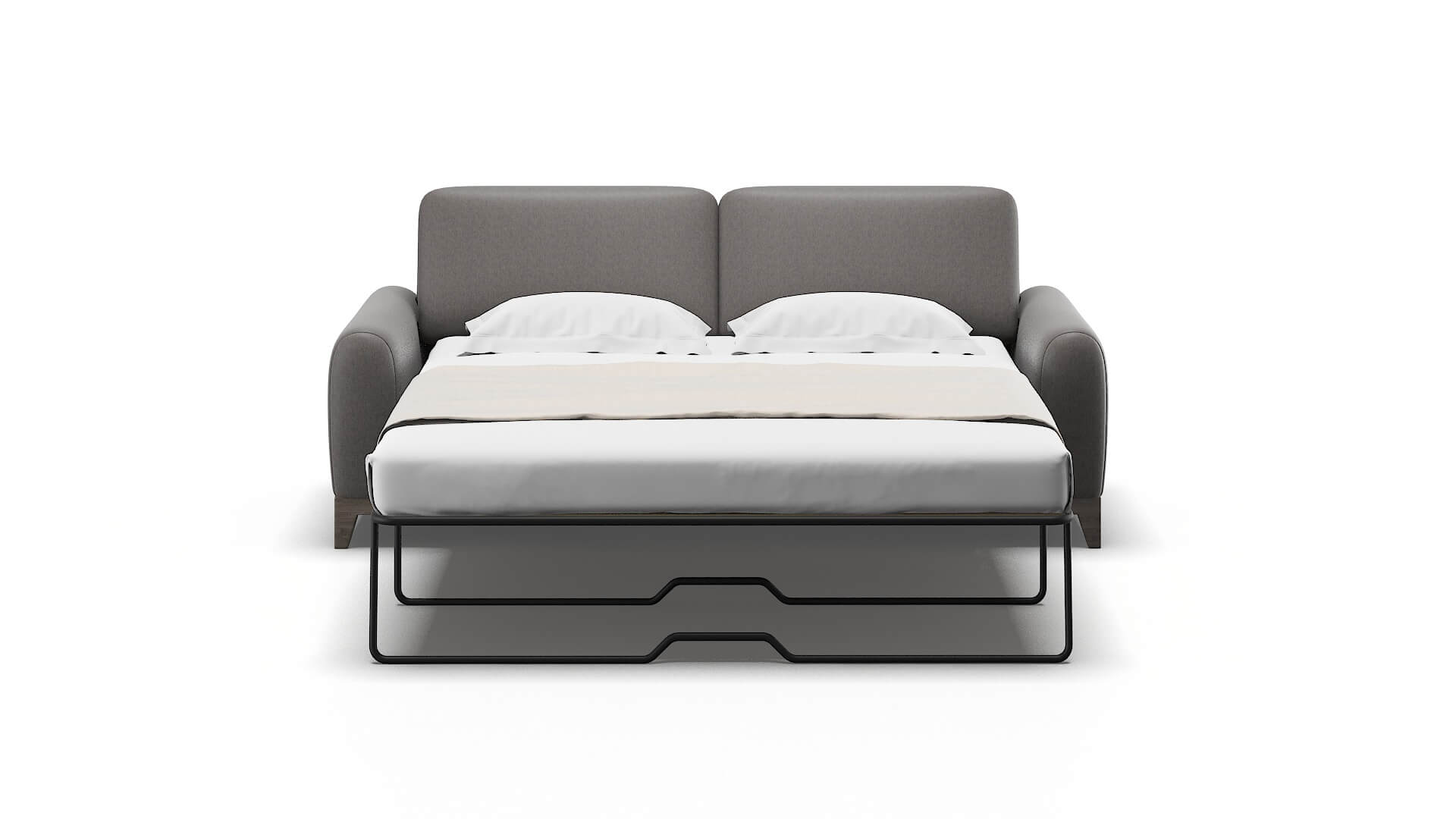 Mykonos Cosmo Charcoal Sofa Sleeper Espresso legs 1