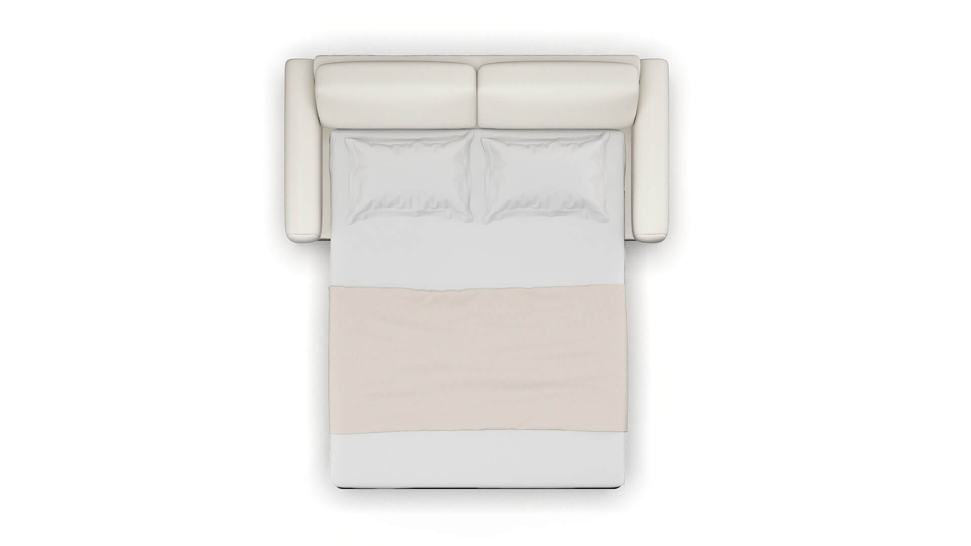 Mykonos Cosmo Ivory Sofa Sleeper Espresso legs 3