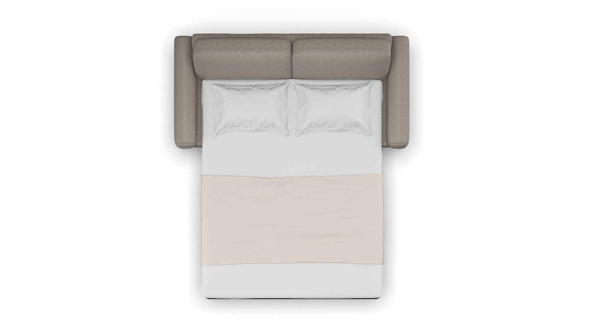 Mykonos Cosmo Taupe Sofa Sleeper Espresso legs 3