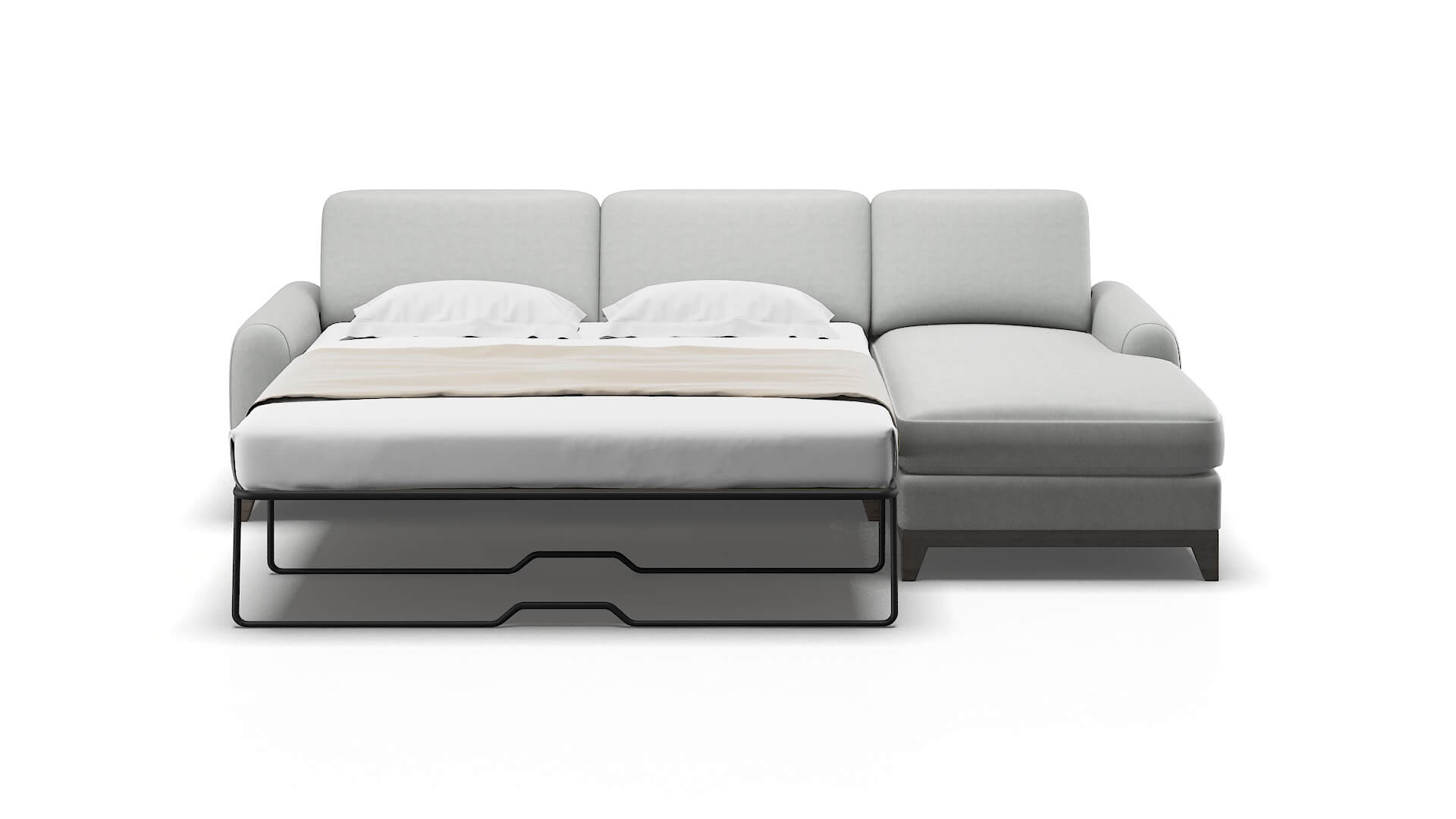 Mykonos Dawson Platinum Panel Sleeper Espresso legs 1