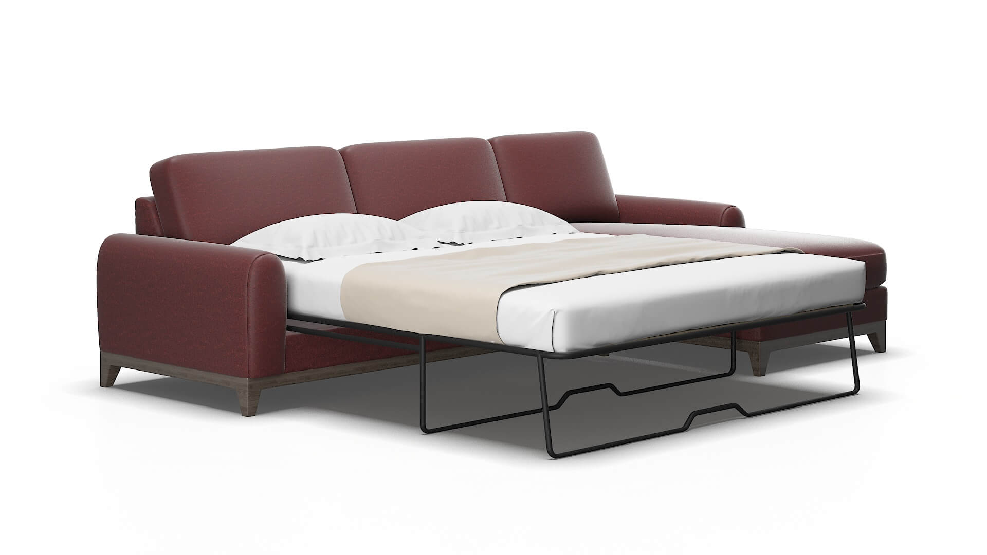 Mykonos Derby berry Panel sleeper Espresso Legs  2