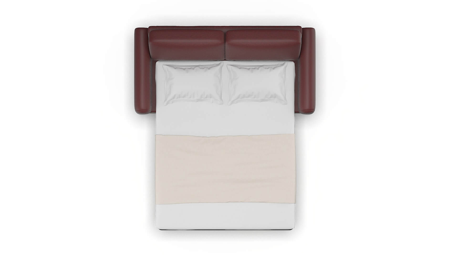 Mykonos Derby Berry Sofa Sleeper Espresso legs 3