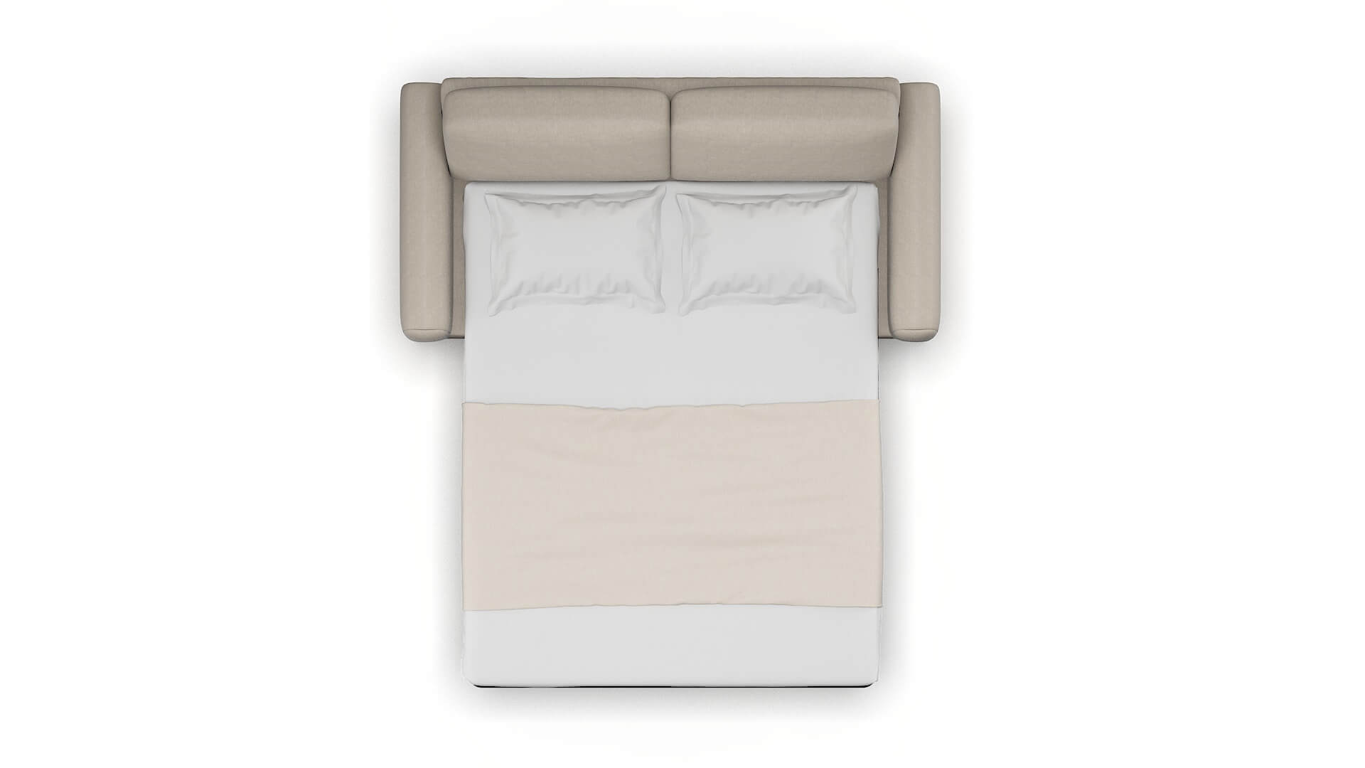 Mykonos Derby Linen Sofa Sleeper Espresso legs 3