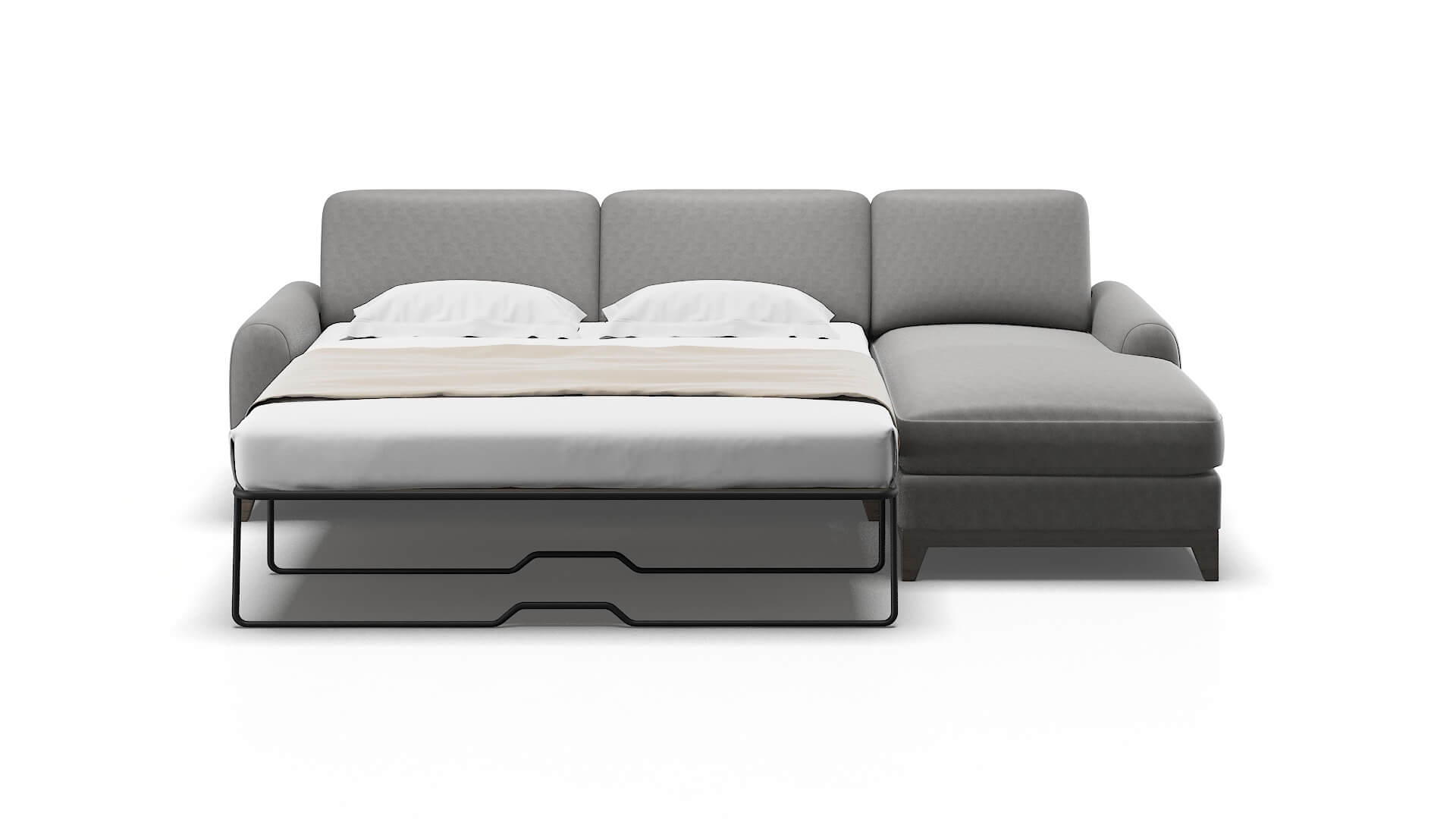 Mykonos Dream_d Charcoal Panel Sleeper Espresso legs 1