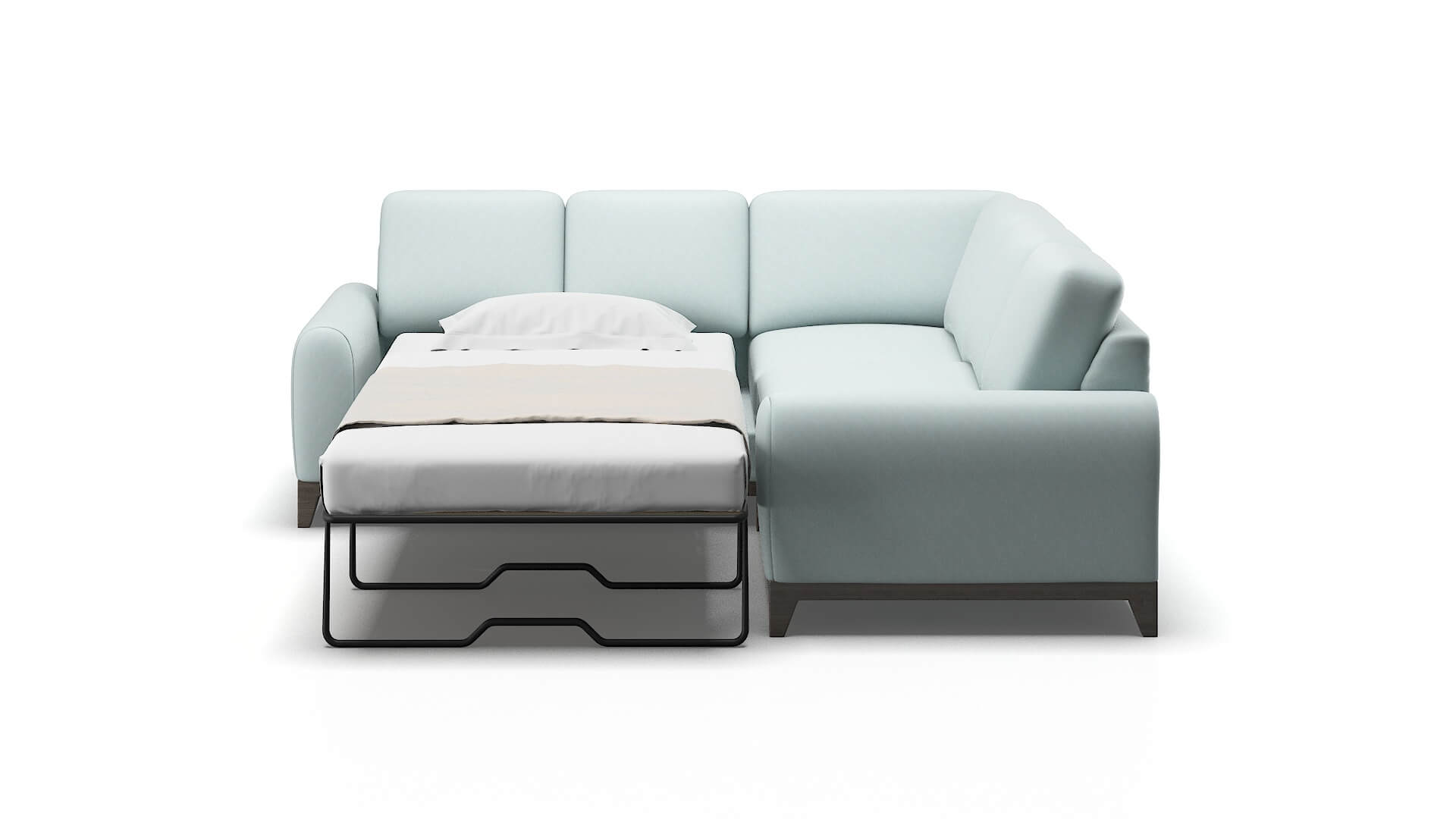 Mykonos Elliot Spa Sectional Sleeper Espresso legs 1