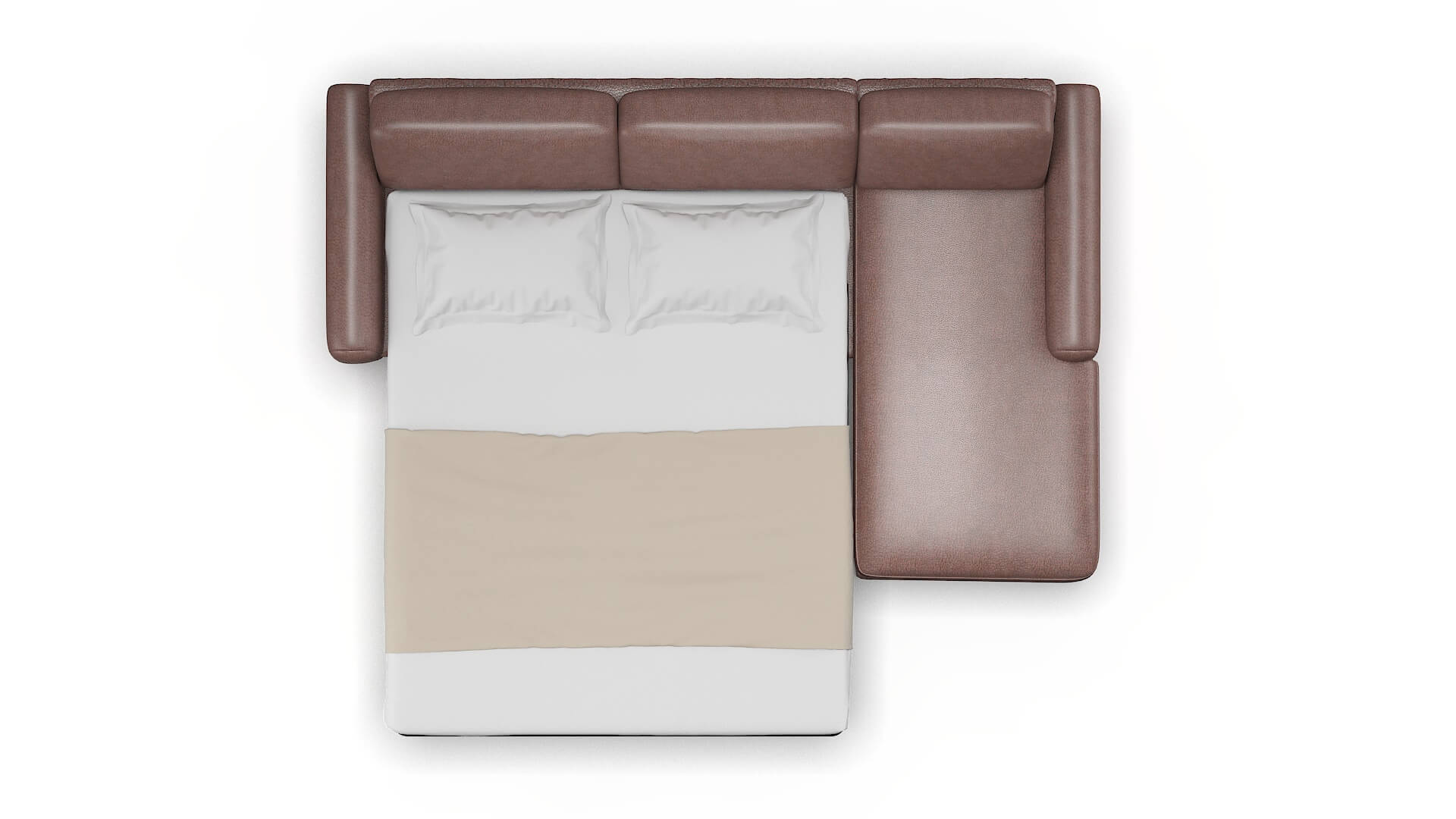 Mykonos Ford Brown Panel Sleeper Espresso legs 3