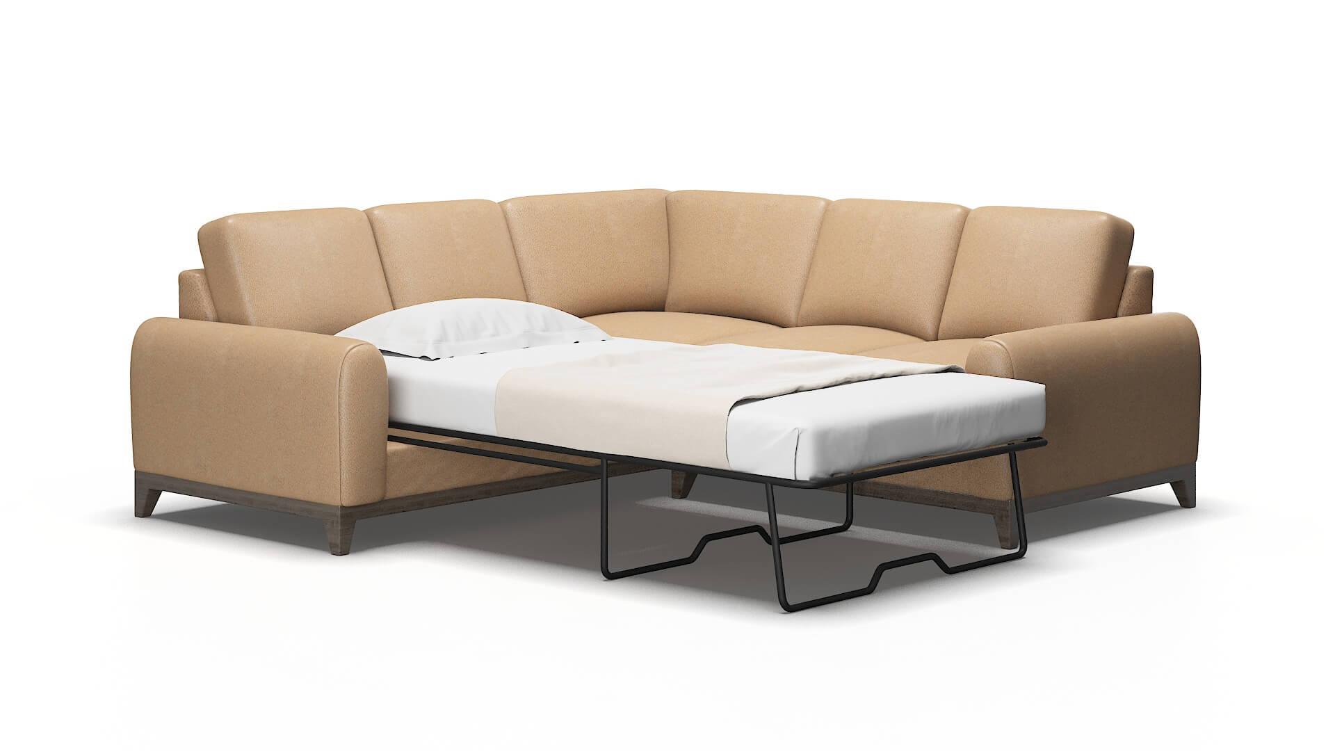 Mykonos Ford dune Sectional sleeper Espresso Legs  2