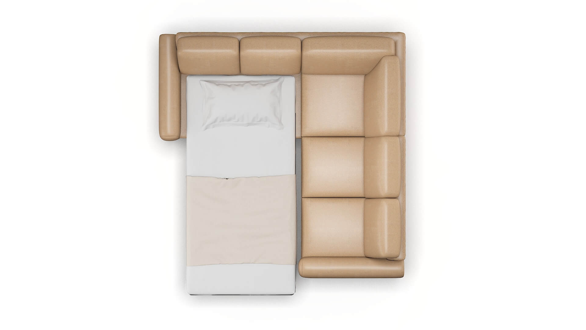 Mykonos Ford Dune Sectional Sleeper Espresso legs 3