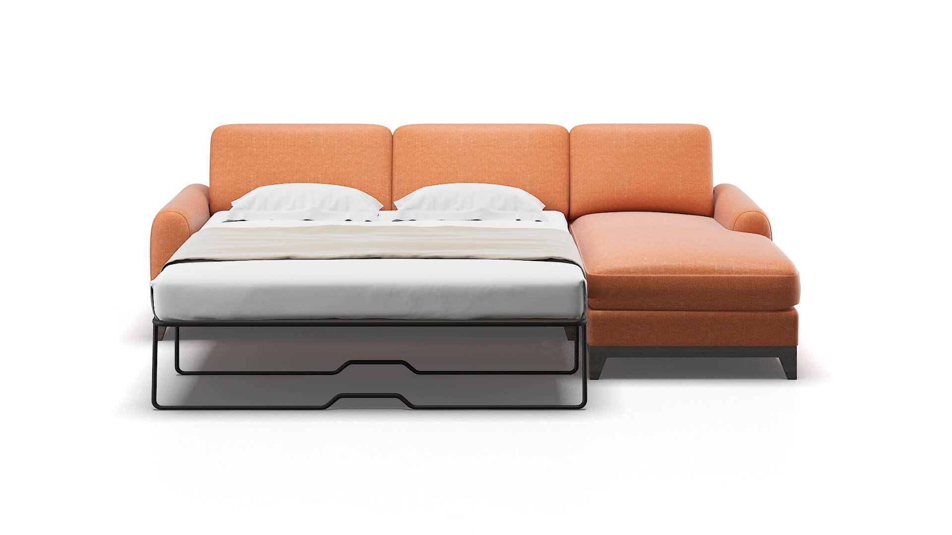 Mykonos Hepburn Appricot Panel Sleeper Espresso legs 1