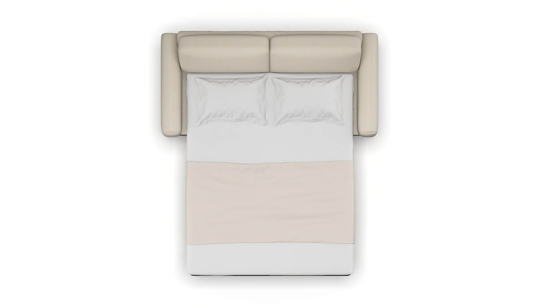 Mykonos Keylargo Almond Sofa Sleeper Espresso legs 3