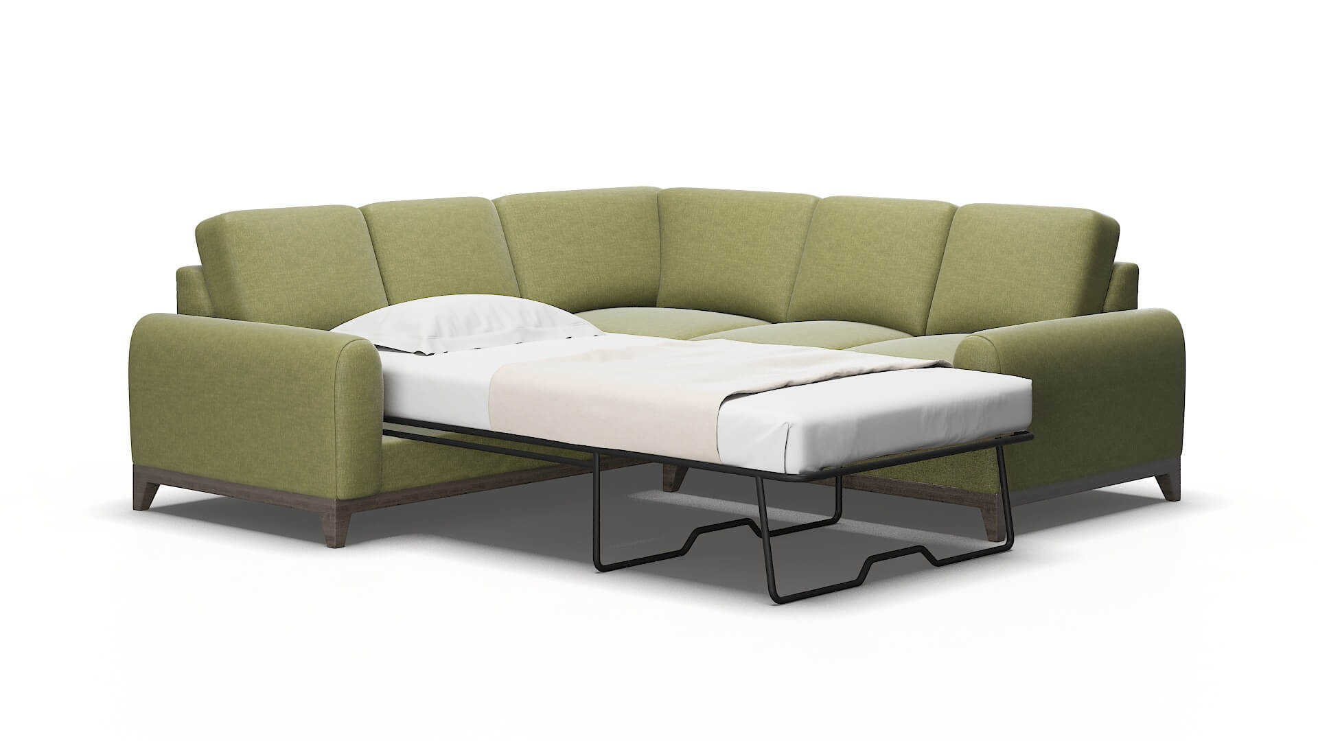 Mykonos Keylargo grass Sectional sleeper Espresso Legs  2