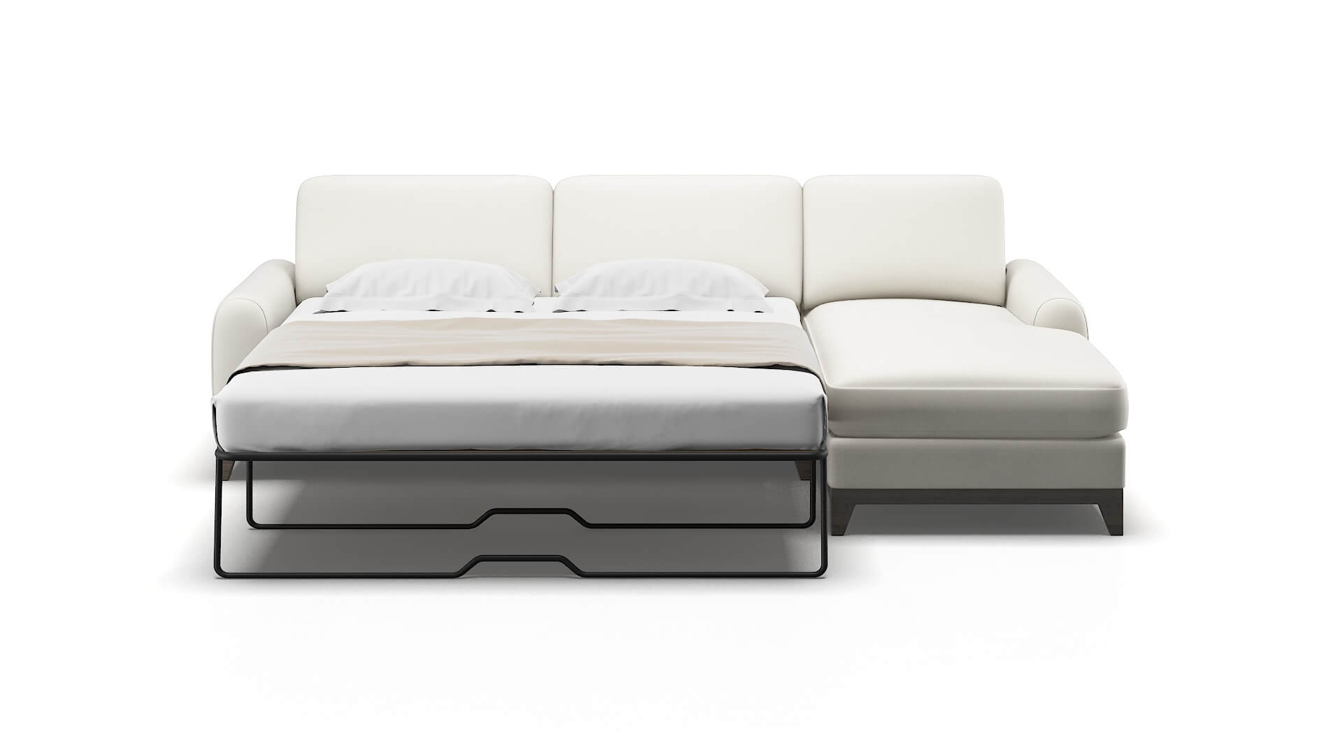 Mykonos Keylargo Oatmeal Panel Sleeper Espresso legs 1