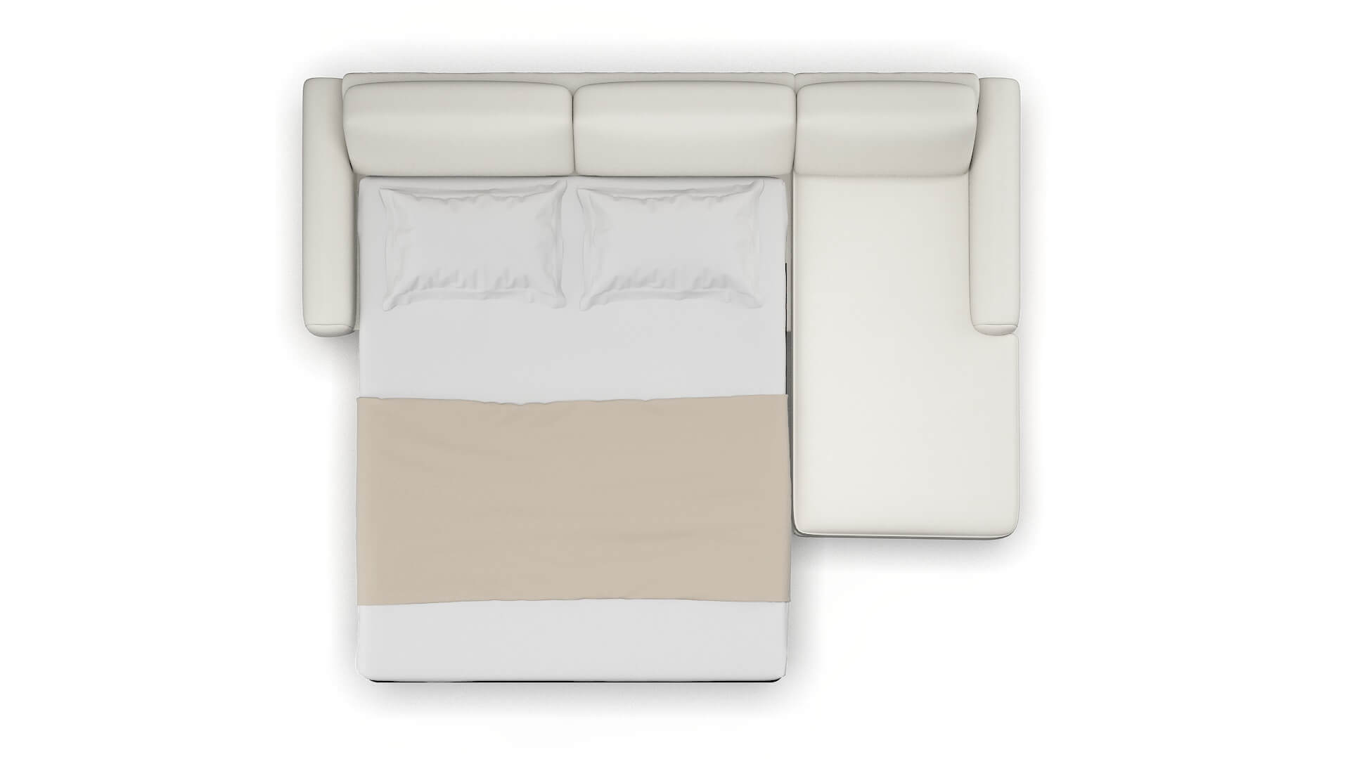 Mykonos Keylargo Oatmeal Panel Sleeper Espresso legs 3