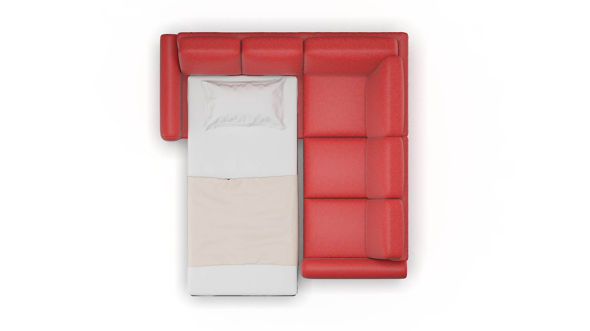 Mykonos Keylargo Ruby Sectional Sleeper Espresso legs 3