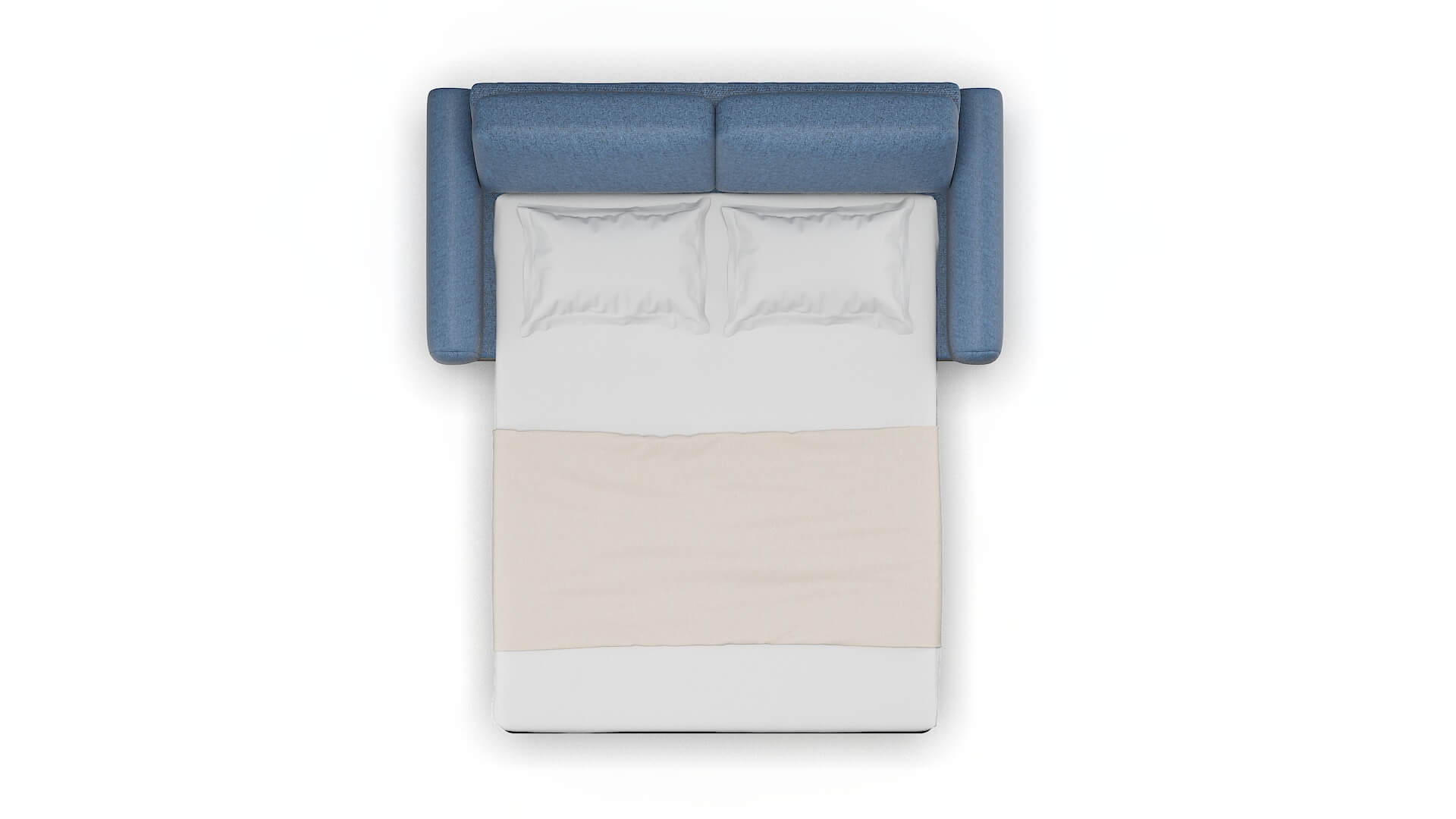 Mykonos Leslie Indigo Sofa Sleeper Espresso legs 3