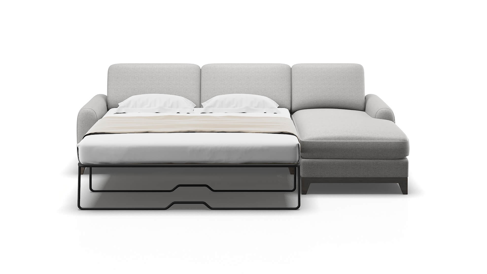 Mykonos Malibu Dove Panel Sleeper Espresso legs 1