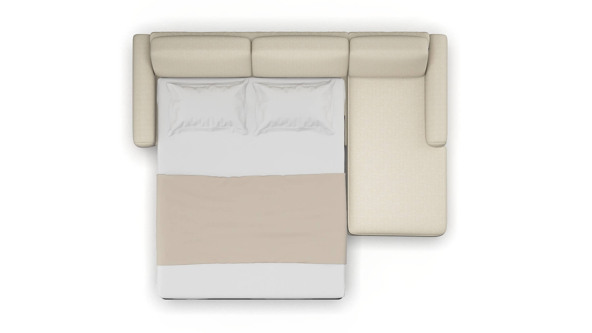 Mykonos Malibu Sand Panel Sleeper Espresso legs 3