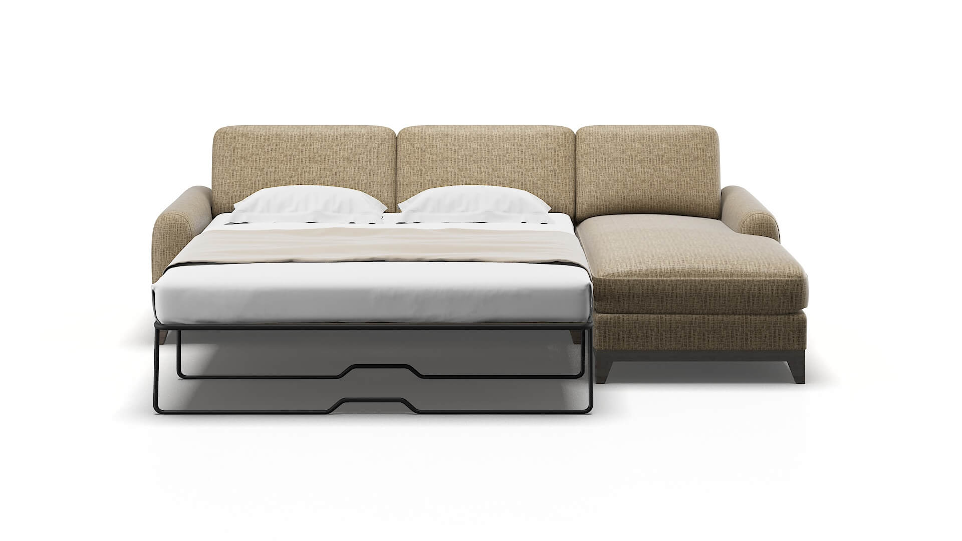 Mykonos Marcy Camel Panel Sleeper Espresso legs 1