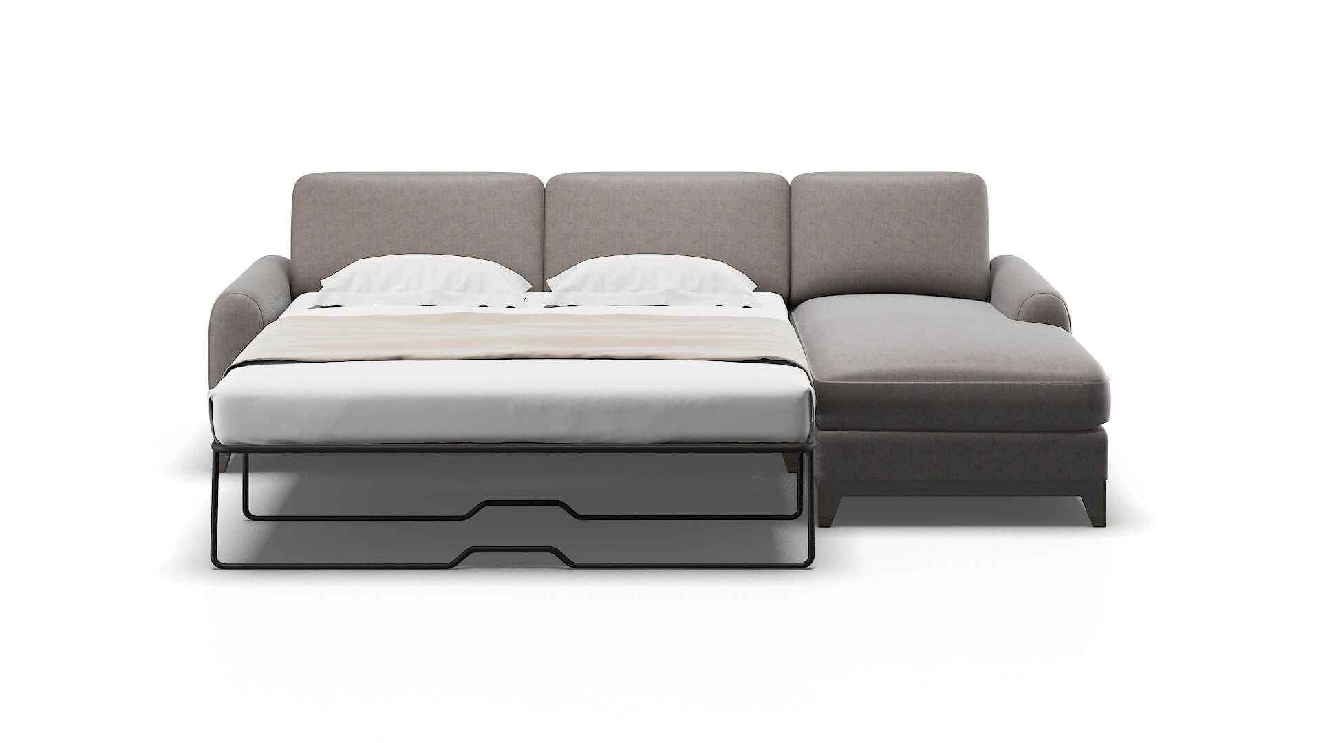 Mykonos Noble Otter Panel Sleeper Espresso legs 1