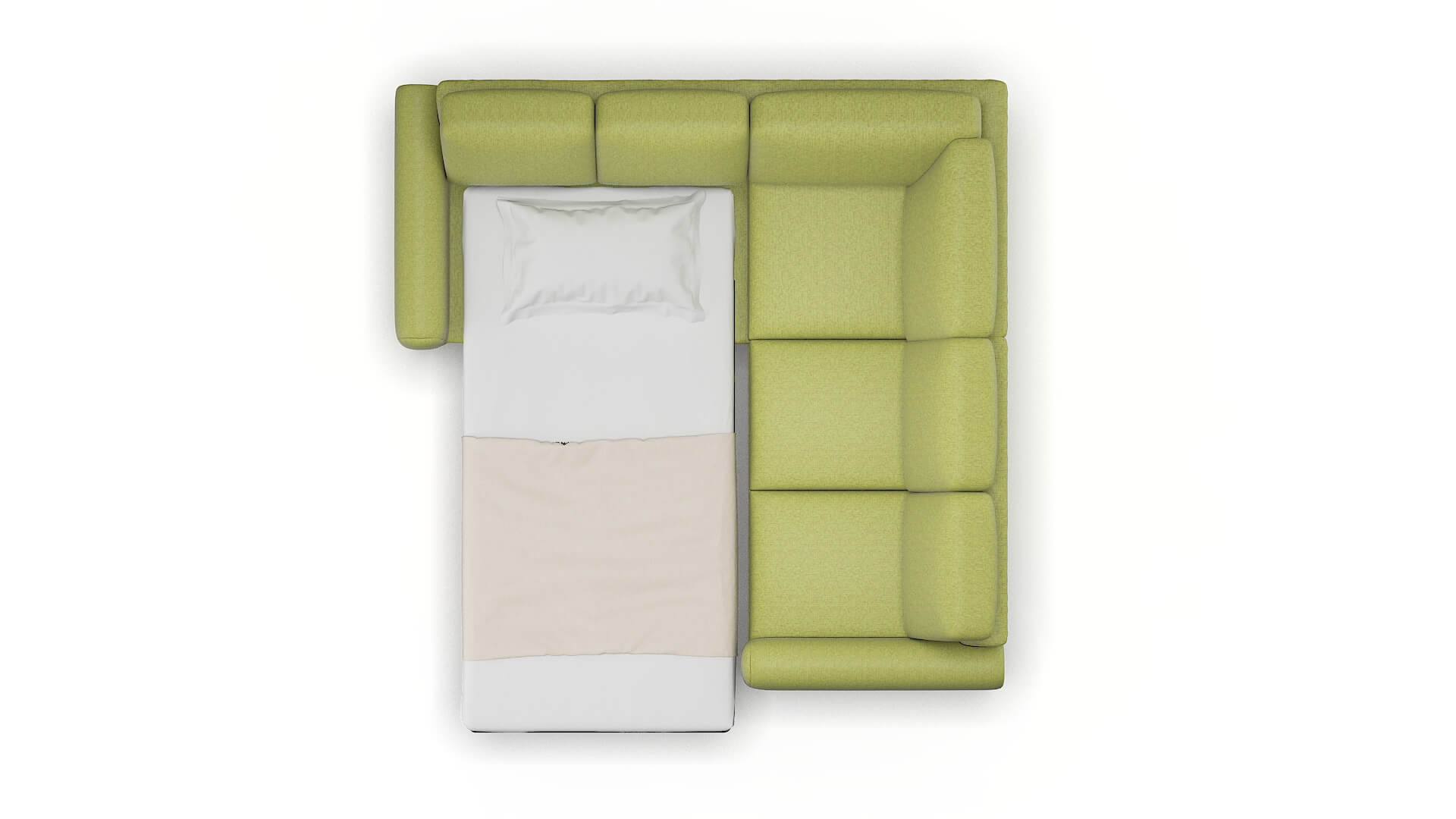 Mykonos Notion Appletini Sectional Sleeper Espresso legs 3